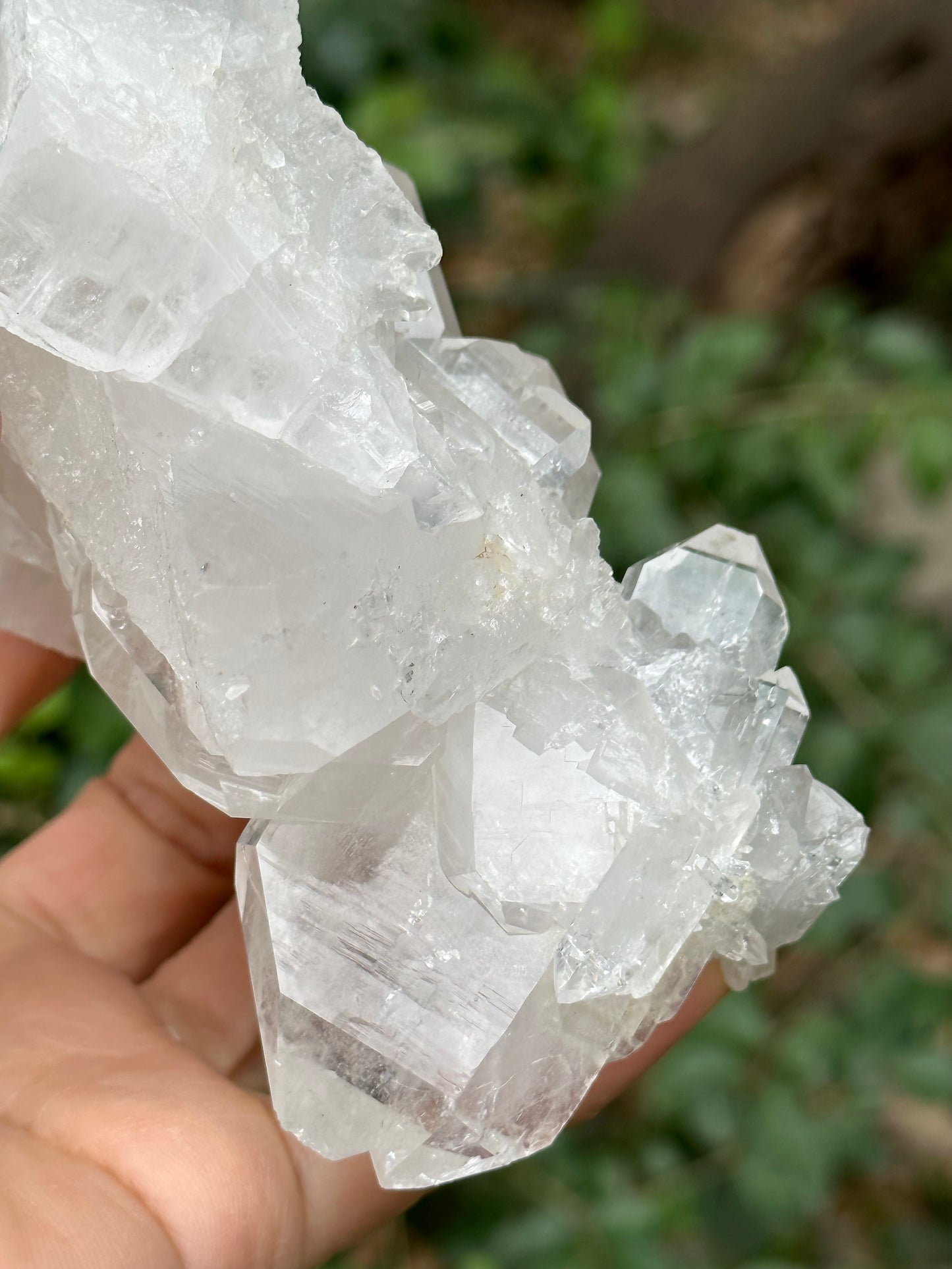 Large Clear Faden Quartz Tabular Crystal Cluster Stone/Himalayan Quartz Specimen/Metaphysical Crystal/Gemstone Collections-117*82*50 mm351 g