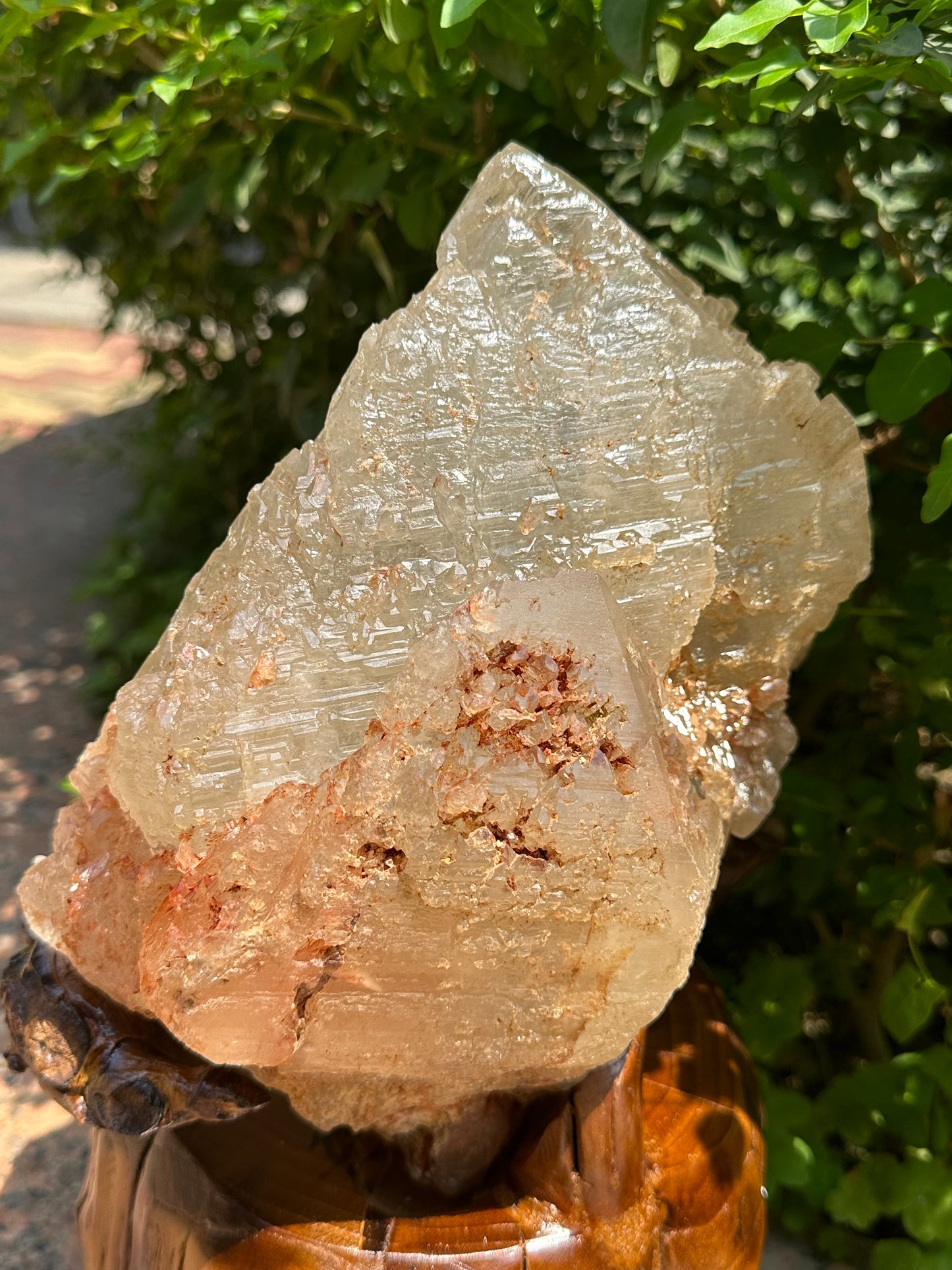 Rare 13.9 lbs Huge Himalayan Nirvana Record-keeper Quartz Crystal Point with Green Phantom Included/Self Healed Energy Crystal-6.24kg