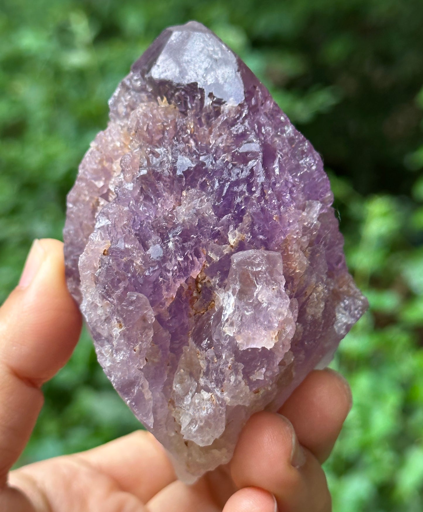 Natural Violet Nirvana Amethyst Quartz Crystal Point/Dissolution Quartz/Meditation Stone/Energy Crystal-320 g