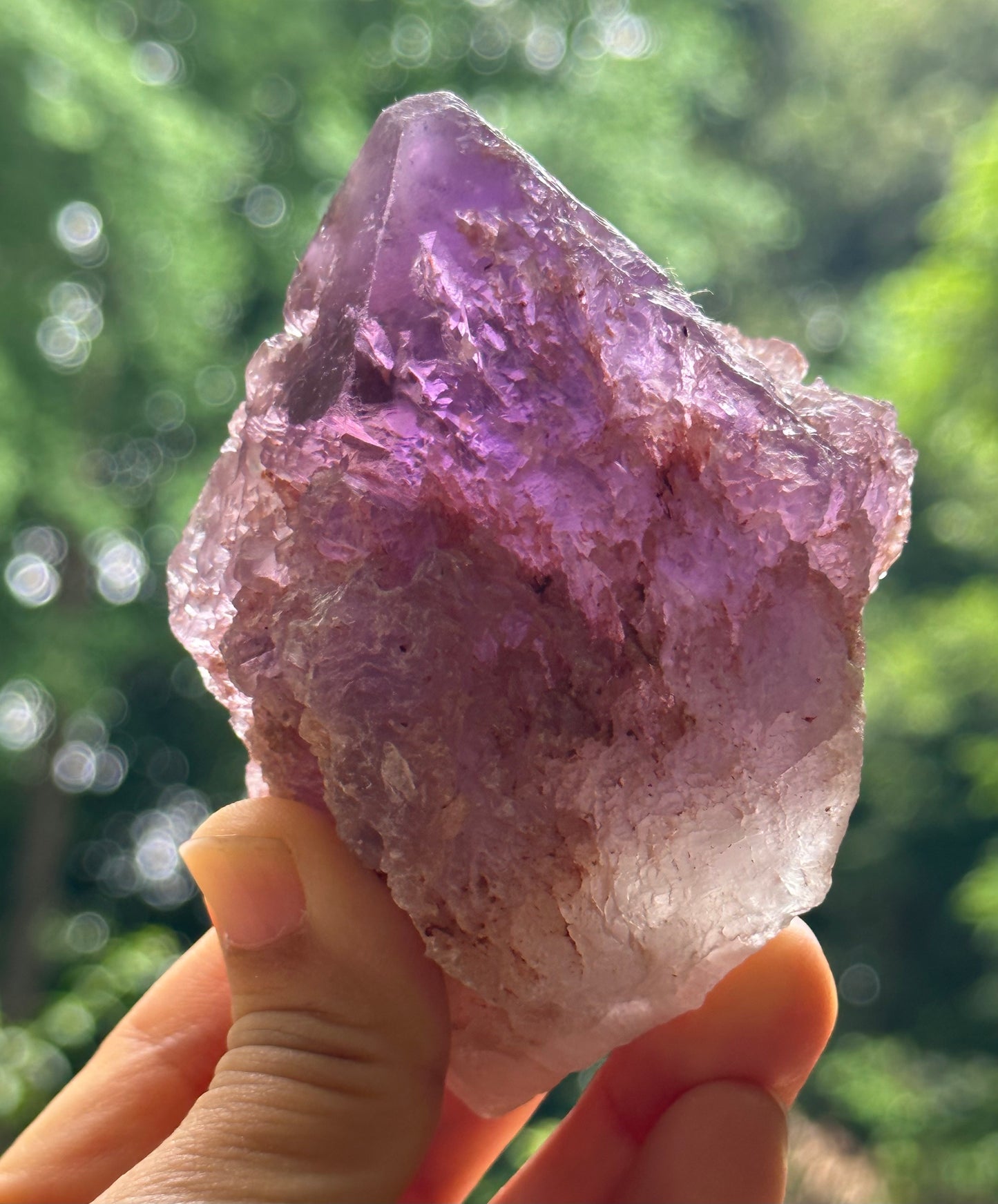 Rare Nirvana Amethyst Quartz Crystal/Dissolution Quartz Amethyst/Faden Amethyst/Specimen/Special Gift-235 g