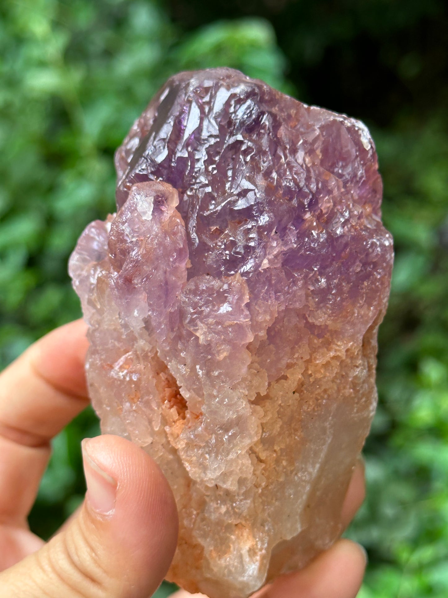 Natural Record-keeper Nirvana Amethyst Quartz Crystal Point/Dissolution Quartz/Meditation Stone/Energy Crystal-346 g