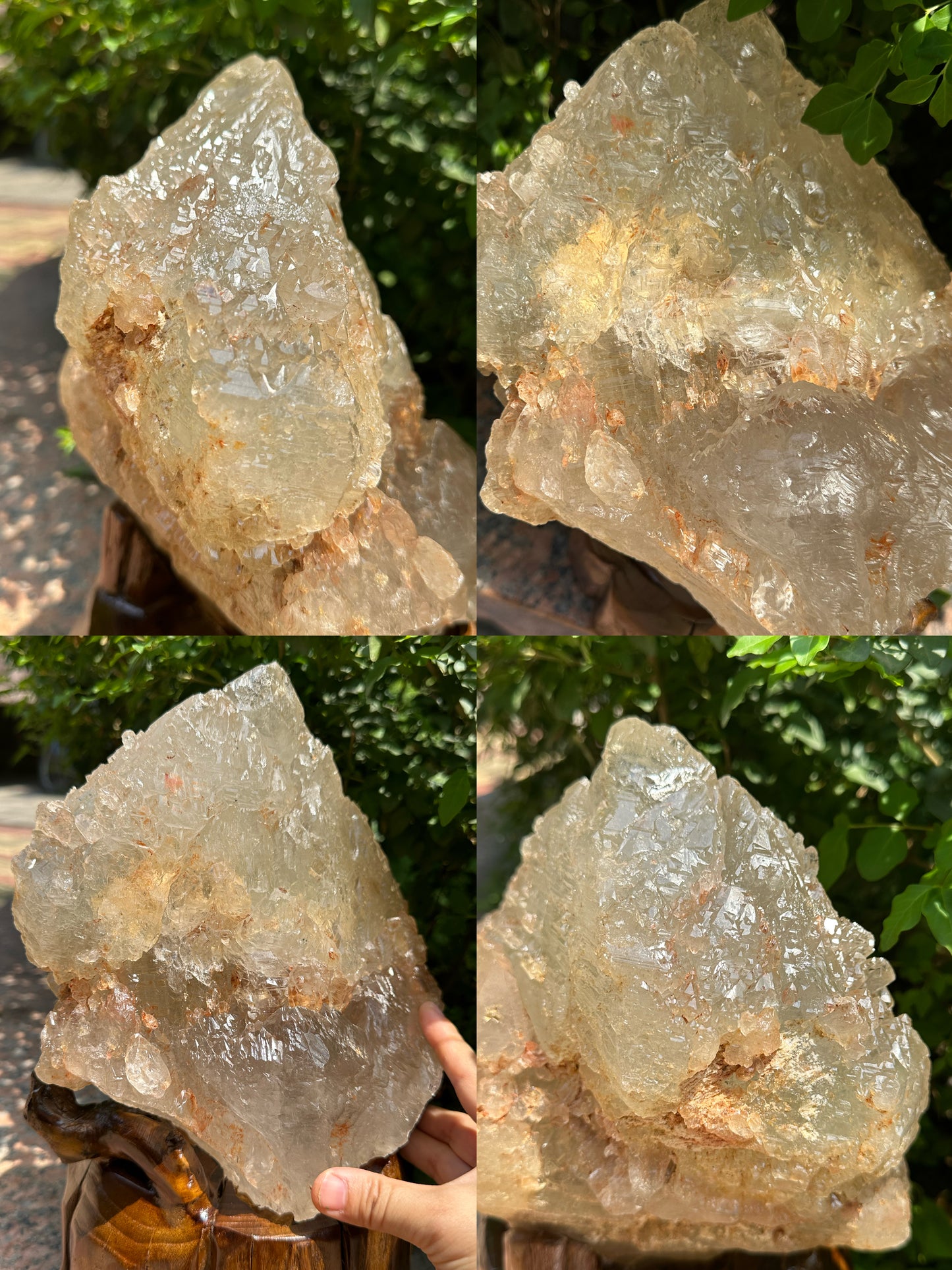 Rare 13.9 lbs Huge Himalayan Nirvana Record-keeper Quartz Crystal Point with Green Phantom Included/Self Healed Energy Crystal-6.24kg