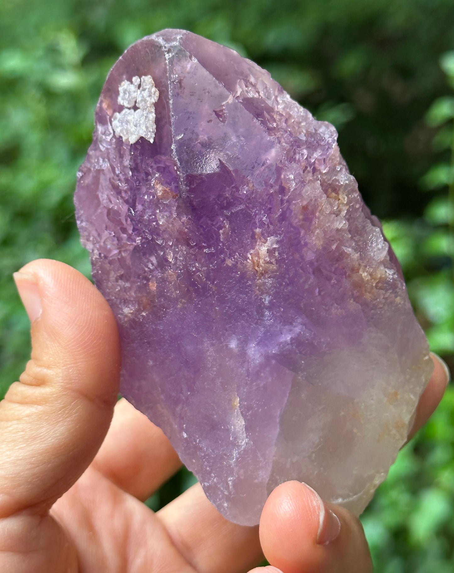 Natural Violet Nirvana Amethyst Quartz Crystal Point/Dissolution Quartz/Meditation Stone/Energy Crystal-320 g