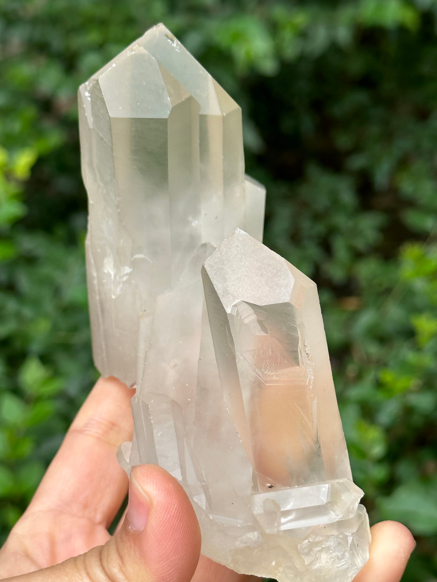 Rare Raw Bridge Quartz Crystal Cluster/Tantric twins+Time Links+Transmitter Quartz/Healing Crystal and Stone-117*46*89 mm 309 g