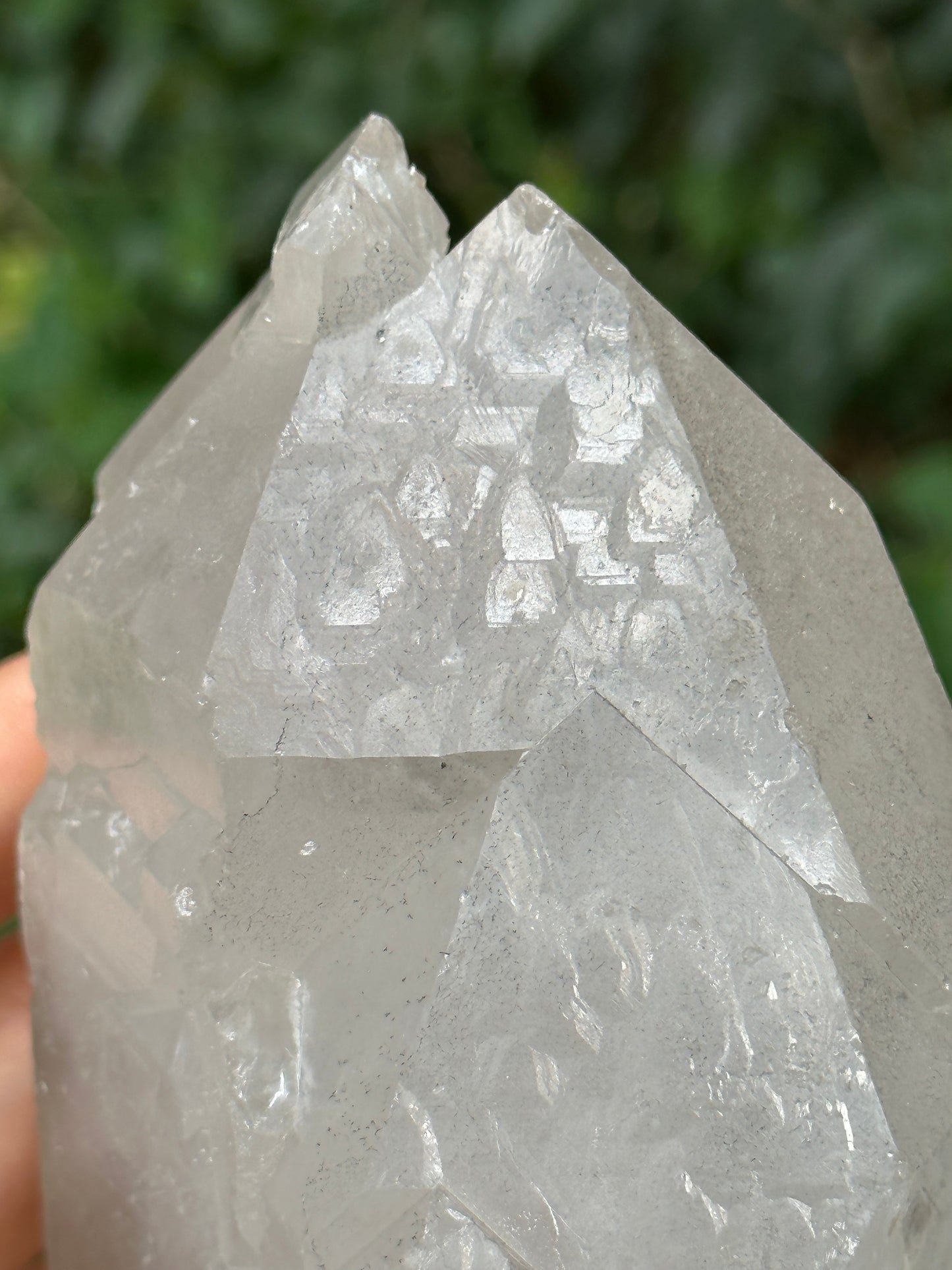 Rare Natural Himalayan Double Terminated Record-keeper Quartz Crystal Ice Clear Crystal Quartz Point -178*85*47 mm 1007 g