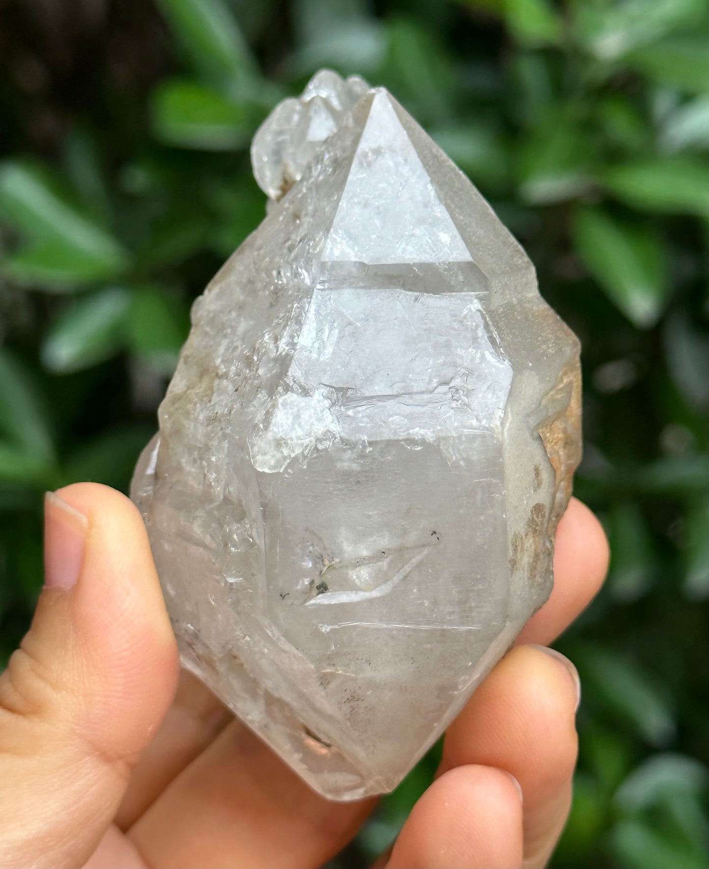 Natural Elestial Double Termintaed Tantric Twins Quartz Crystal Point/Yungui Quartz Crystal/Special gift/Soulmate Meditation Stone-176 g