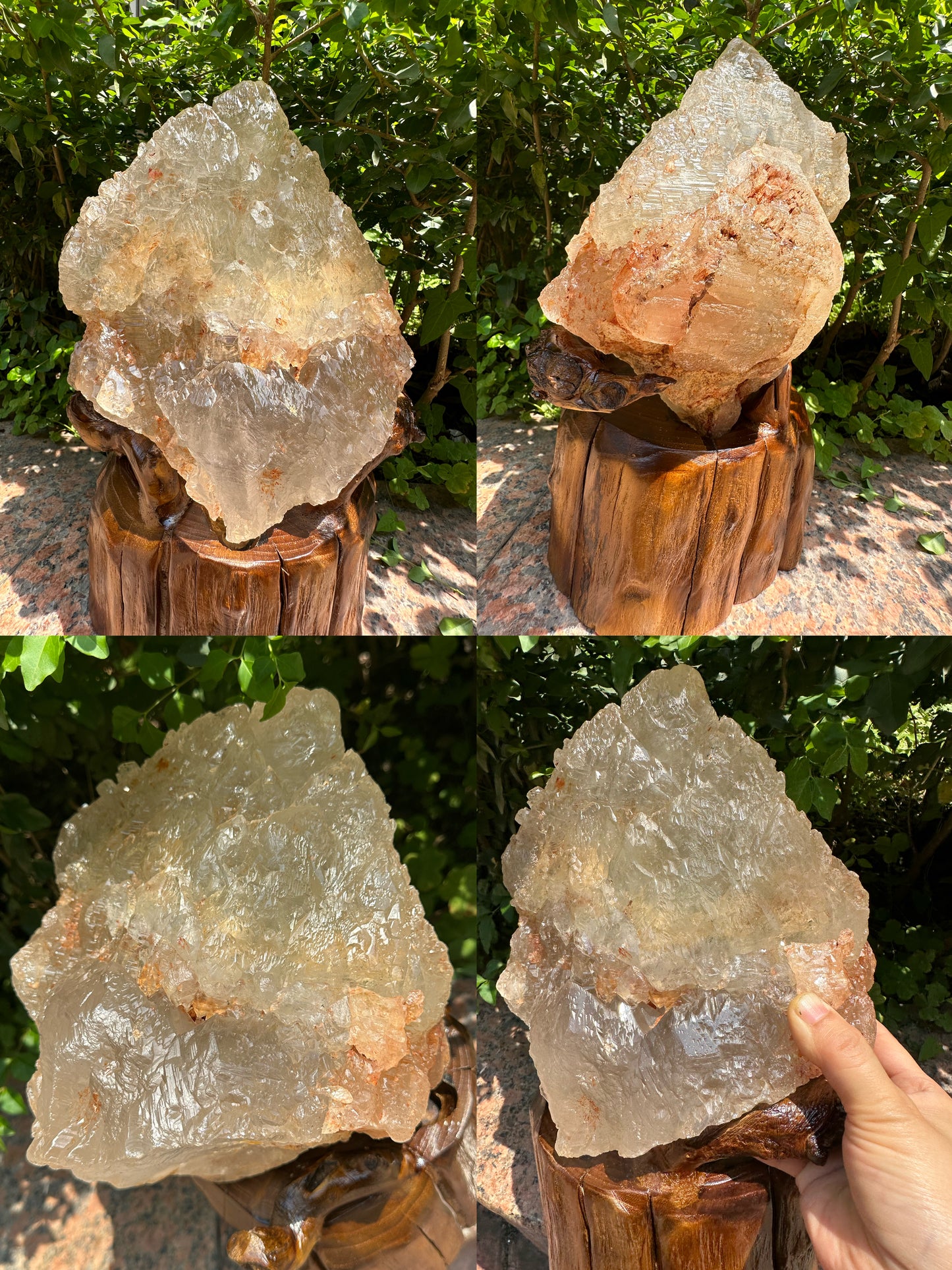 Rare 13.9 lbs Huge Himalayan Nirvana Record-keeper Quartz Crystal Point with Green Phantom Included/Self Healed Energy Crystal-6.24kg