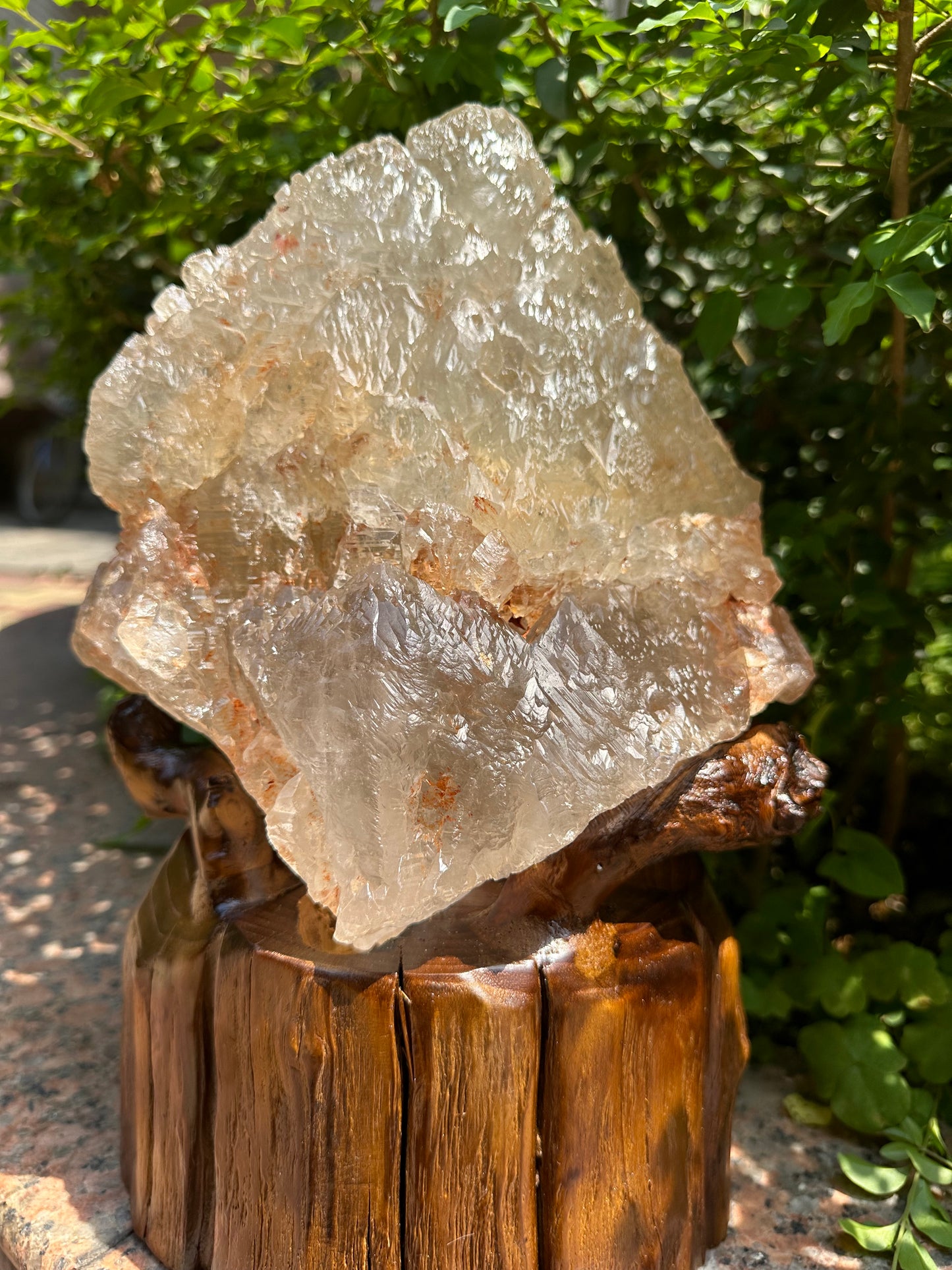 Rare 13.9 lbs Huge Himalayan Nirvana Record-keeper Quartz Crystal Point with Green Phantom Included/Self Healed Energy Crystal-6.24kg