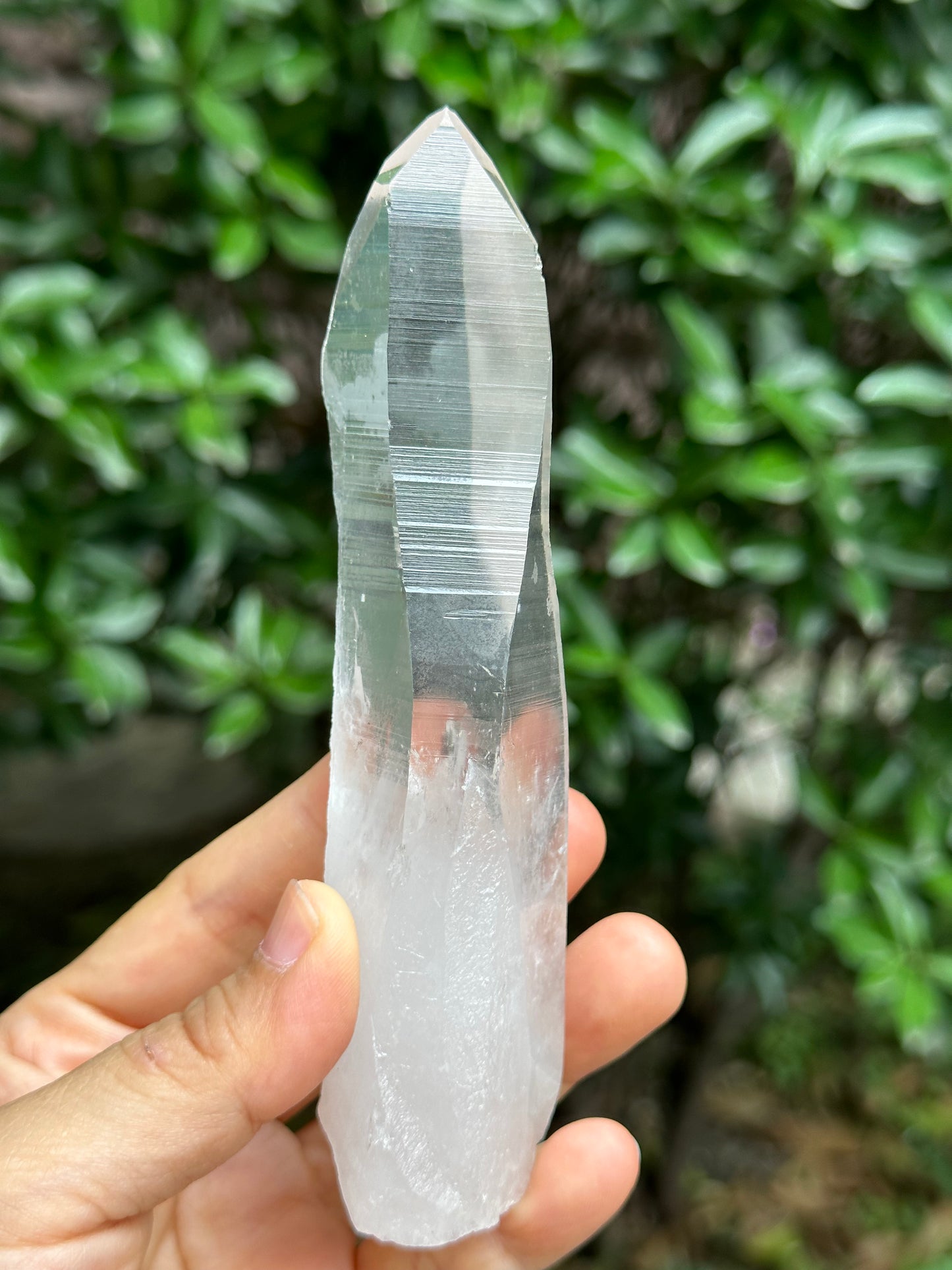 Lemurian Quartz Record-keeper Crystal Knife Quartz Crystal Muzo Quartz Laser-137*31*28 mm 164 g