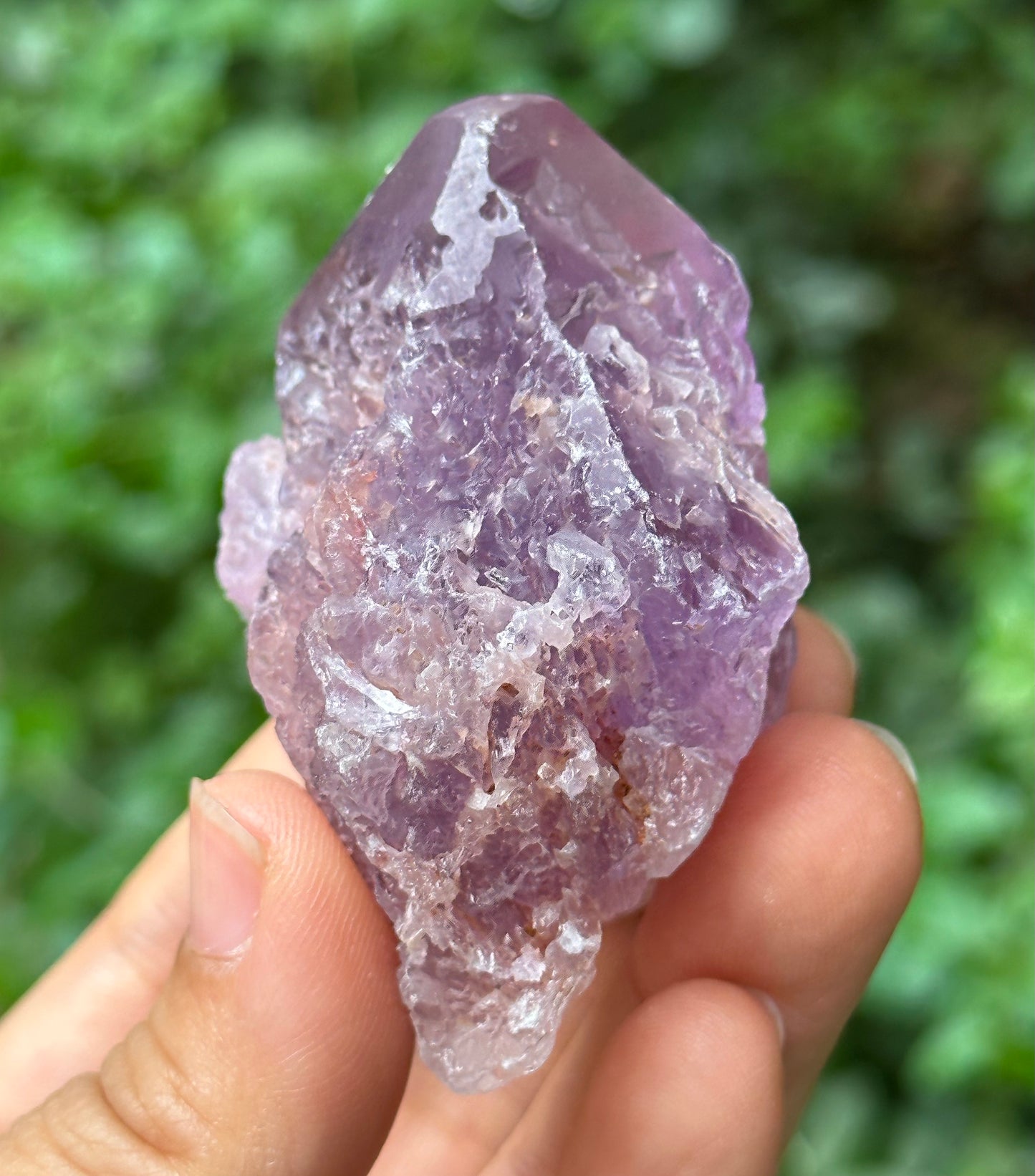 Rough Violet Nirvana Amethyst Quartz Crystal Point/Dissolution Quartz Amethyst/Clear Amethyst/Specimen/Special Gift-106 g