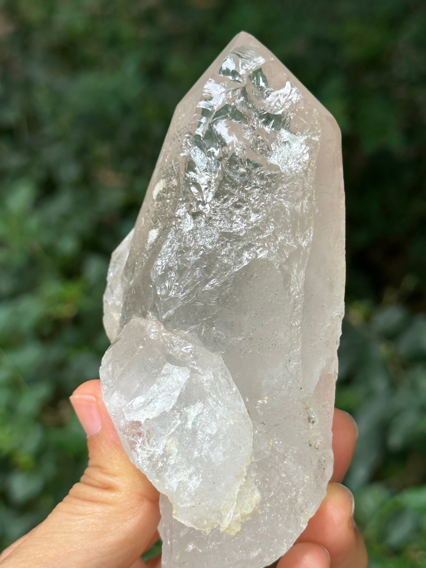 Rare Master Record-keeper Rainbow Quartz Crystal Point/Healing/Energy Quartz/Sirius Crystal/Meditation/Zen/Chakra- 108*59*47 mm 350 g