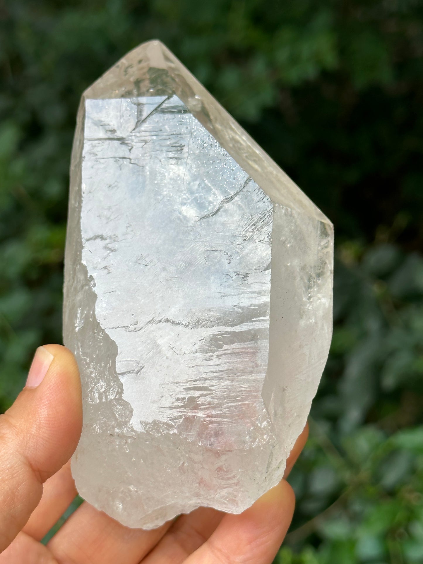 Rare Master Record-keeper Rainbow Quartz Crystal Point/Healing/Energy Quartz/Sirius Crystal/Meditation/Zen/Chakra- 108*59*47 mm 350 g