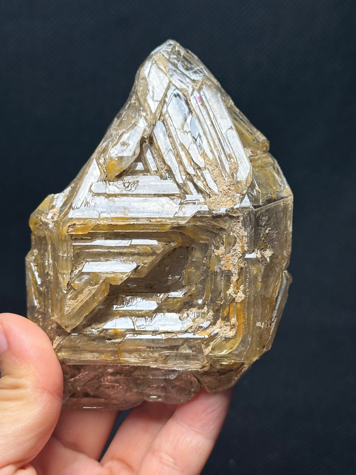 Rare Double Terminated Master Fenster Skeletal Quartz Crystal/Himalayan Energy Quartz Crystal/Window Quartz Specimen Collection-110*75*49 mm 321 g