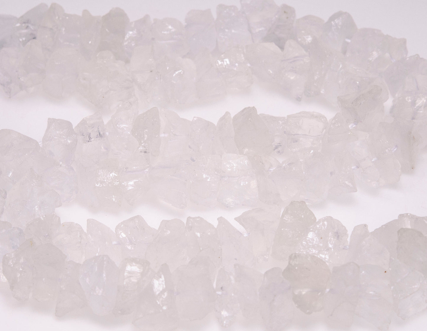 Full Strand(40 cm) Large Natural Rough Clear Crystal Quartz Beads-drilled/Raw Water Clear Quartz Nuggets/Raw Crystal Quartz-Approx.12~18mm