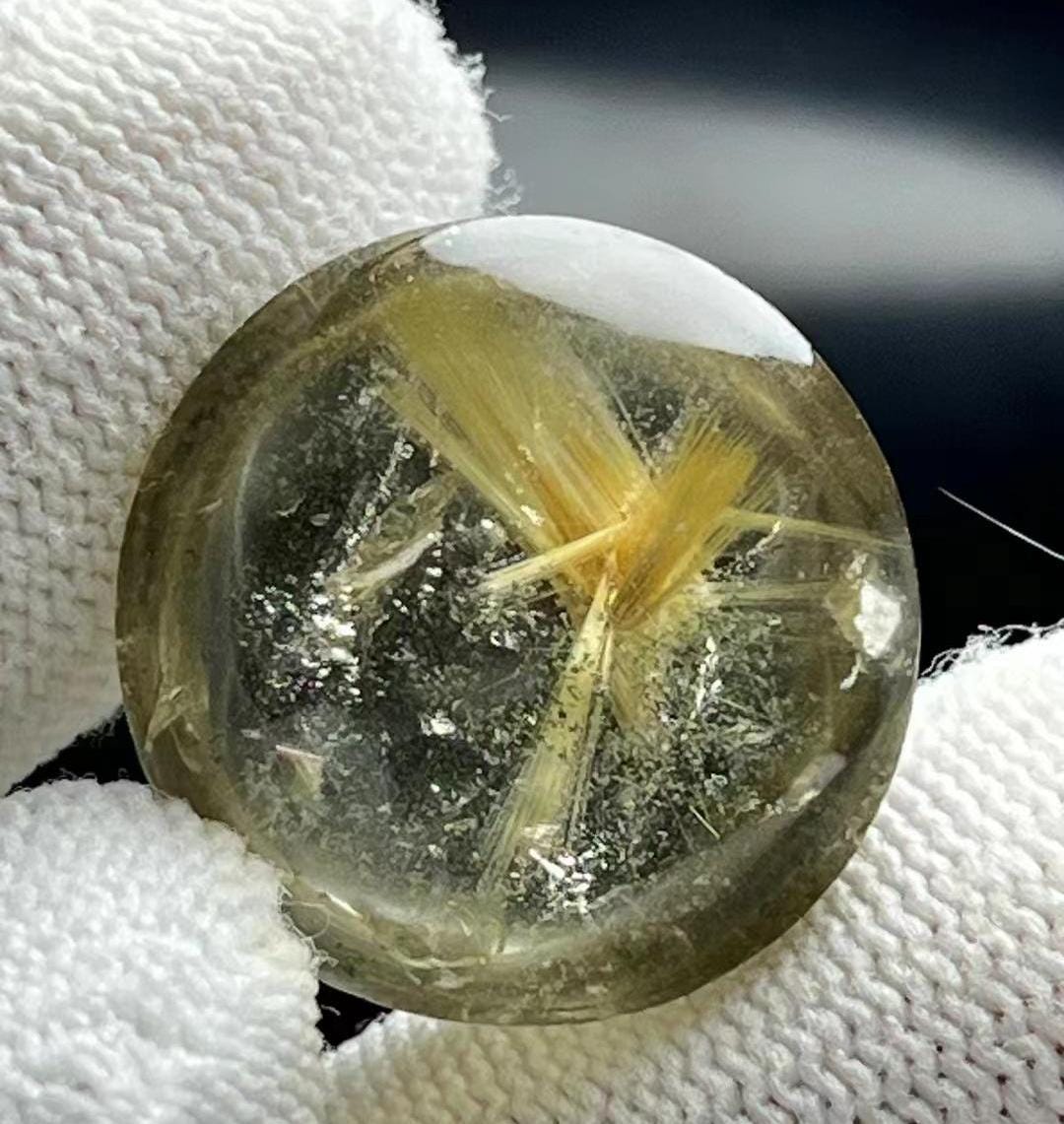 Golden Rutile Crystal Pendant,Titanium Crystal Star Flower,Golden Butterfly Phantom Quartz Crystal,Necklace Making,Gift,Healing Crystal