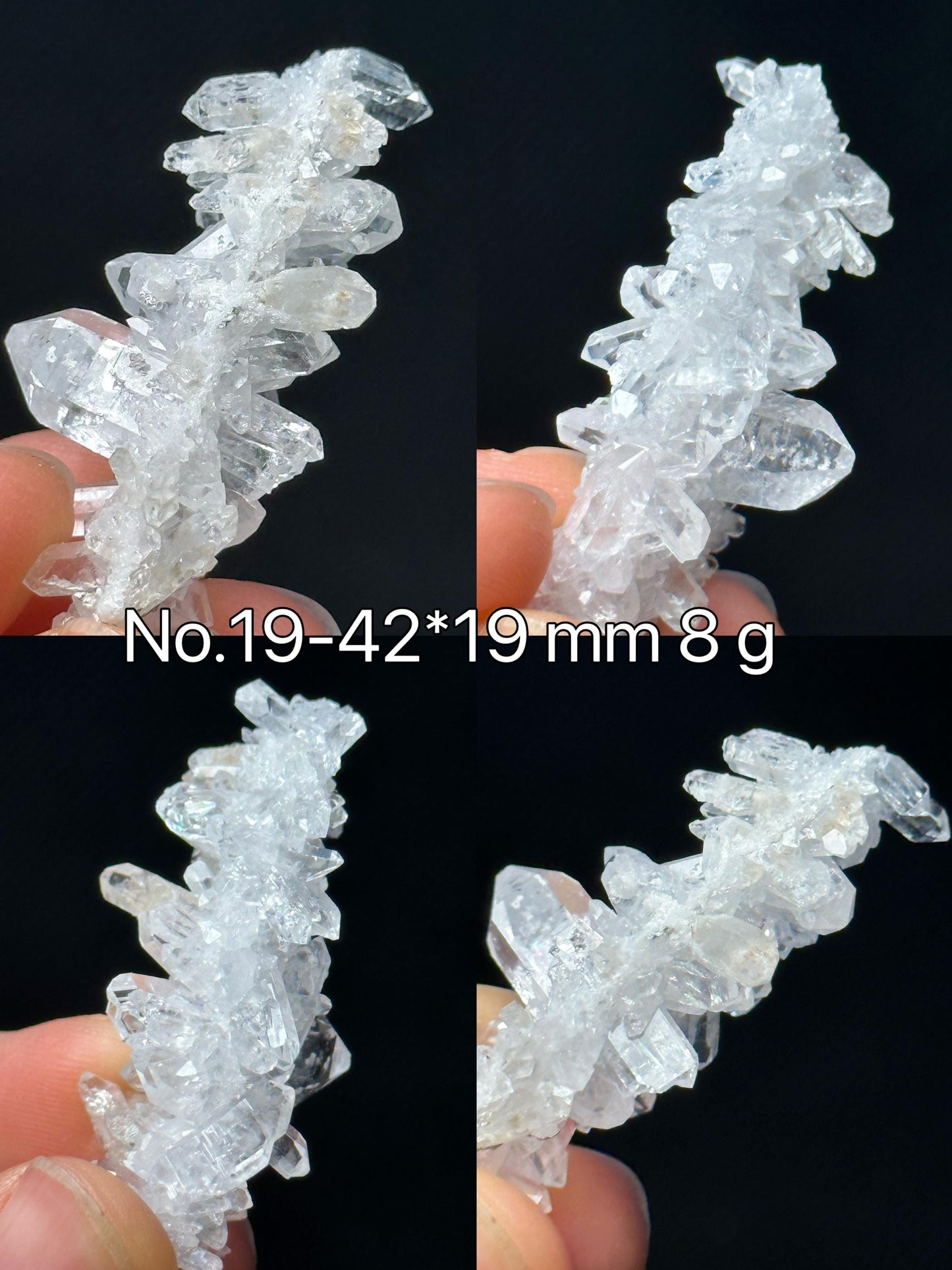 You Pick! Clear Himalayan Faden Quartz Crystal Cluster for Jewelry Making,Natural Energy Crystal Beads-undrilled,Mediation,Zen,Reiki