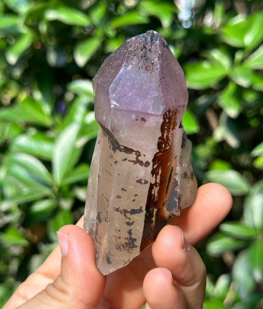 Scepter Amethyst Quartz Crystal/Energy Quartz/Meditation/Healing Crystal/Crystal Wand-133 g