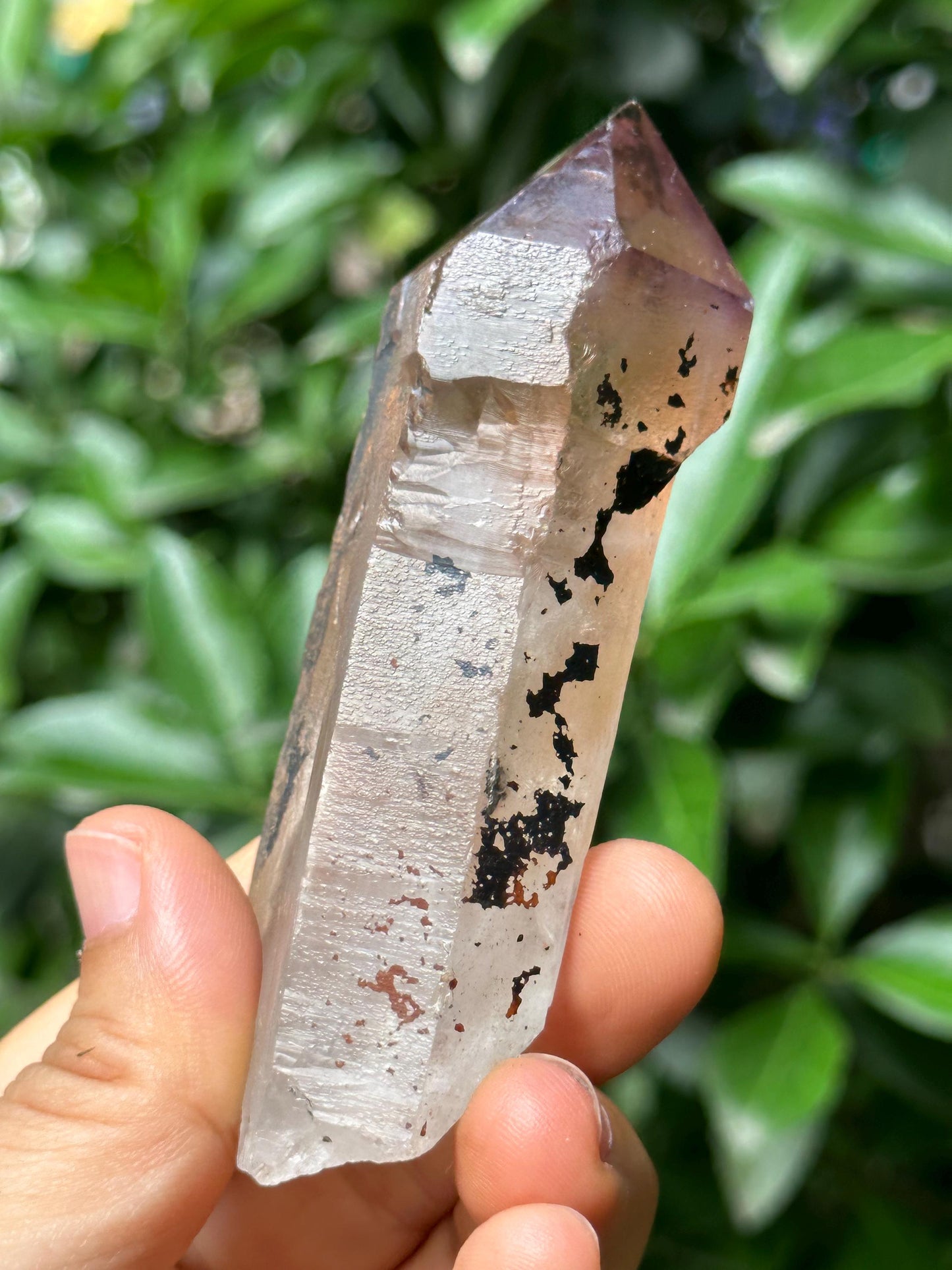 Clear Scepter Amethyst Quartz Crystal/Energy Quartz/Meditation/Healing Crystal/Crystal Wand-113 g