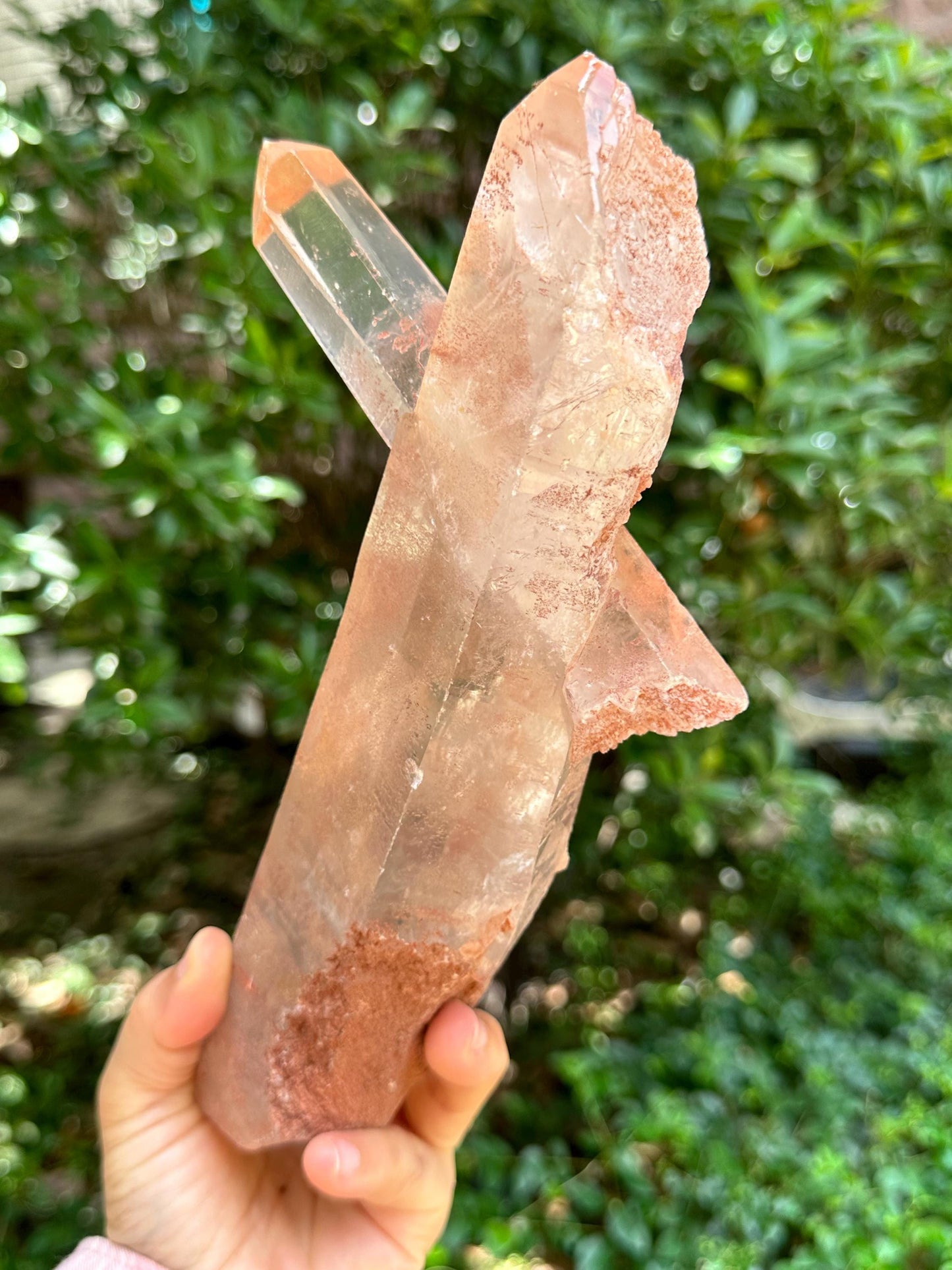 2.5 lbs Rare Unique Bridge Quartz Crystal Point/Penetrator Crystals/Energy Quartz/Meditation/Healing Crystal-1127 g