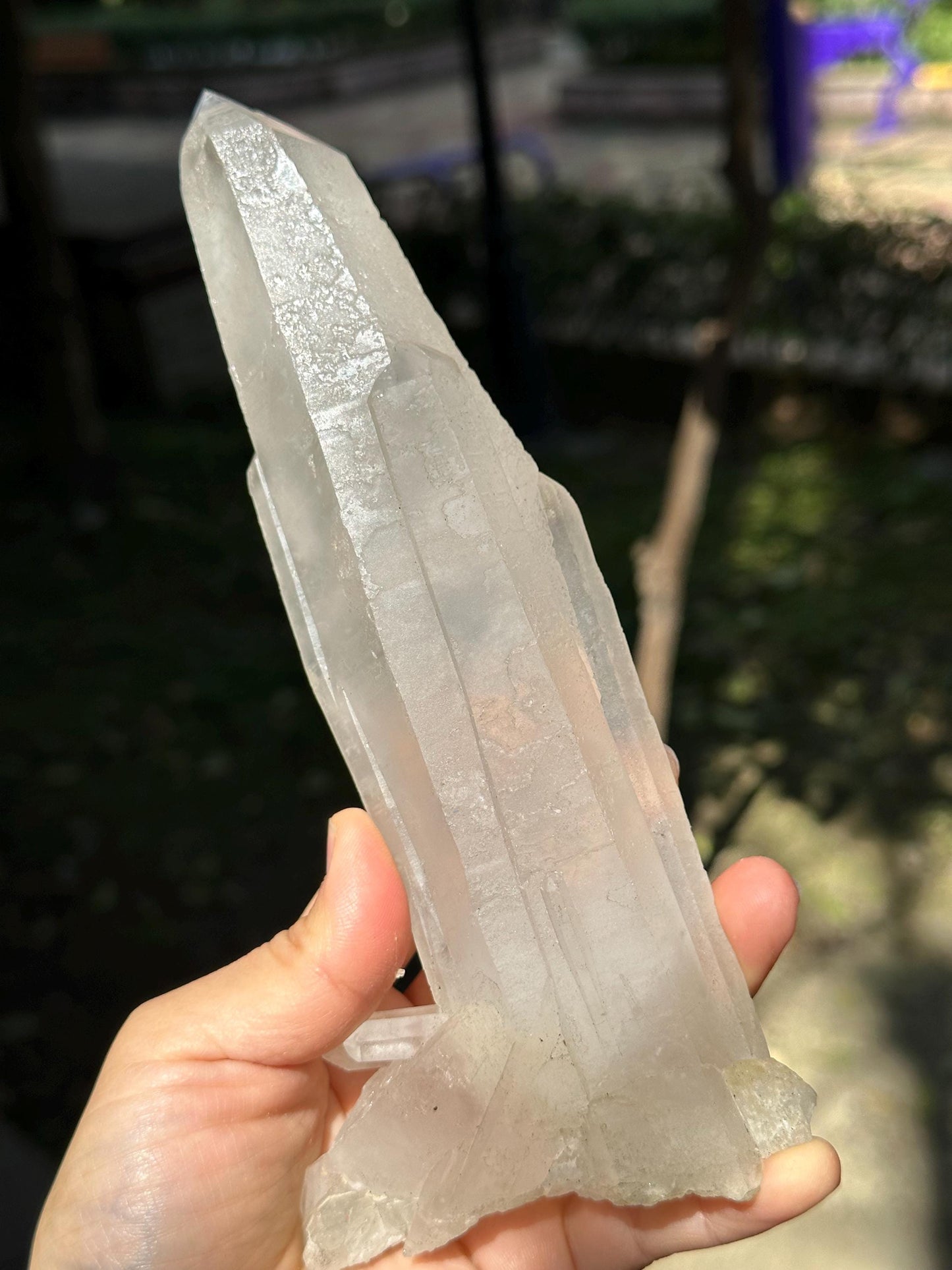 Rare Mongolian Low Temperature Quartz Laser Crystal/Twins Quartz Crystal/Healing Crystal/Energy Quartz/Meditation-536 g