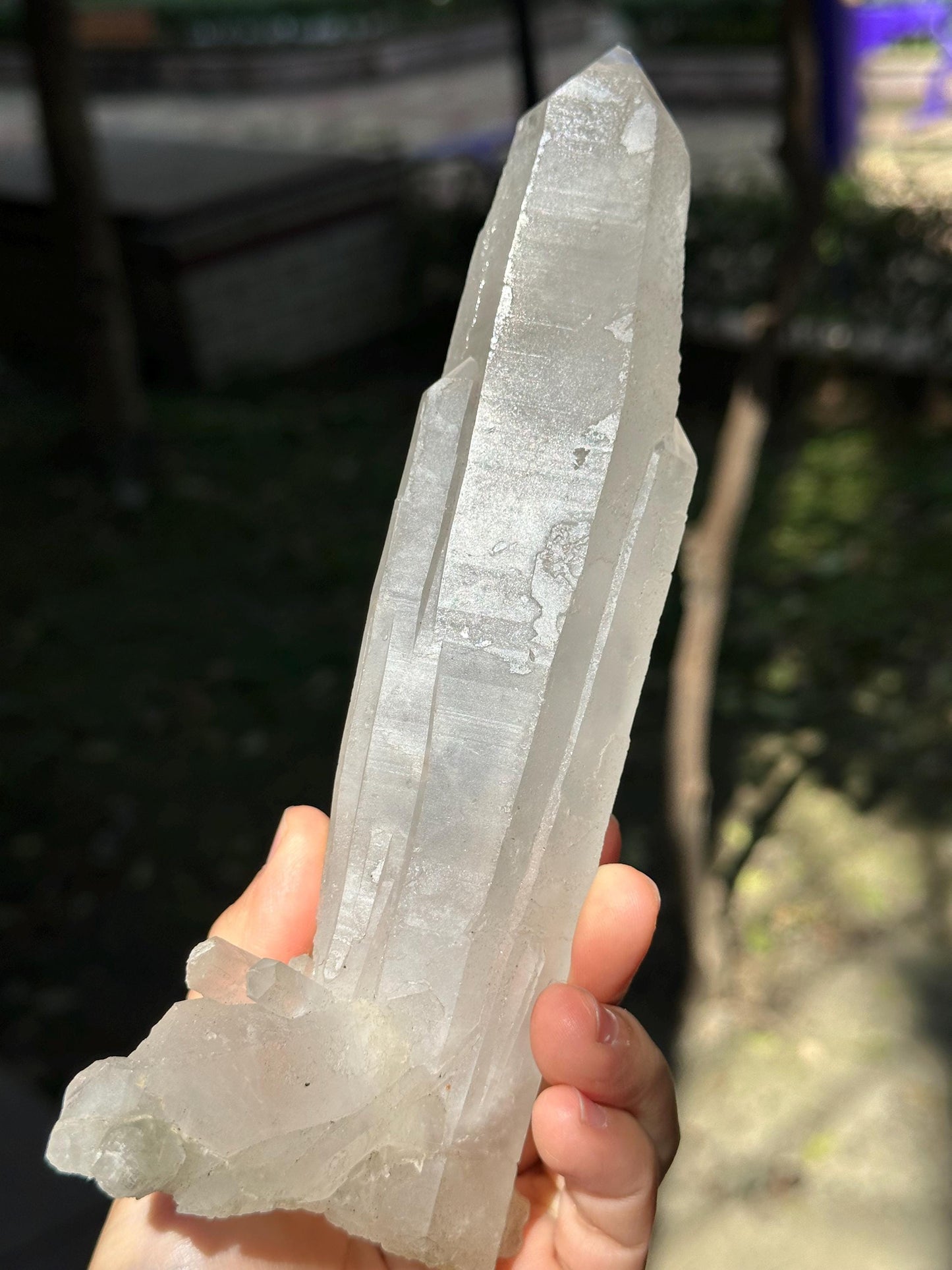 Rare Mongolian Low Temperature Quartz Laser Crystal/Twins Quartz Crystal/Healing Crystal/Energy Quartz/Meditation-536 g