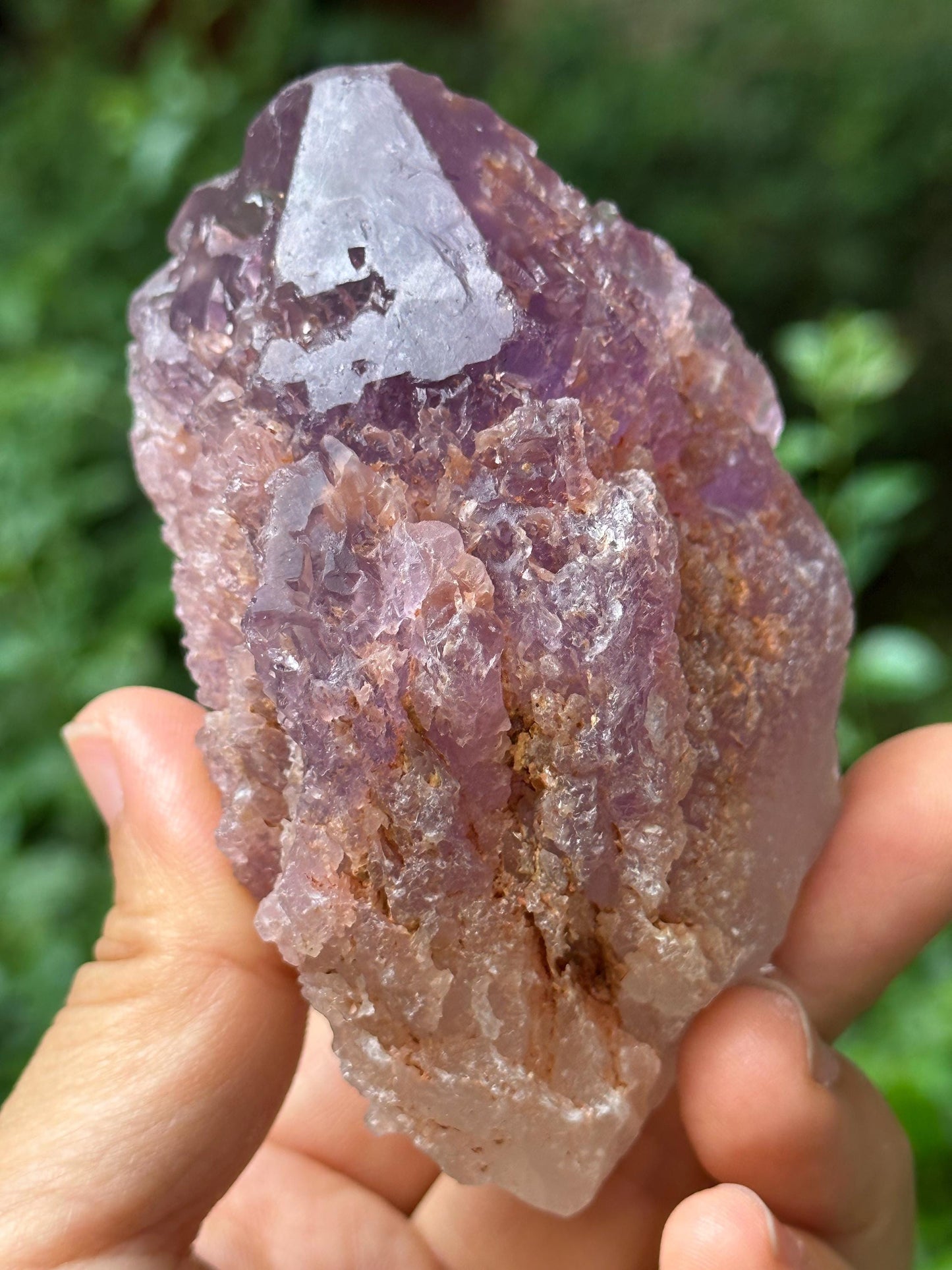 Natural Violet Nirvana Amethyst Quartz Crystal/Etched Amethyst /Natural Dissolution Energy Crystal/Erosioned Quartz/Meditation/Reiki-235 g