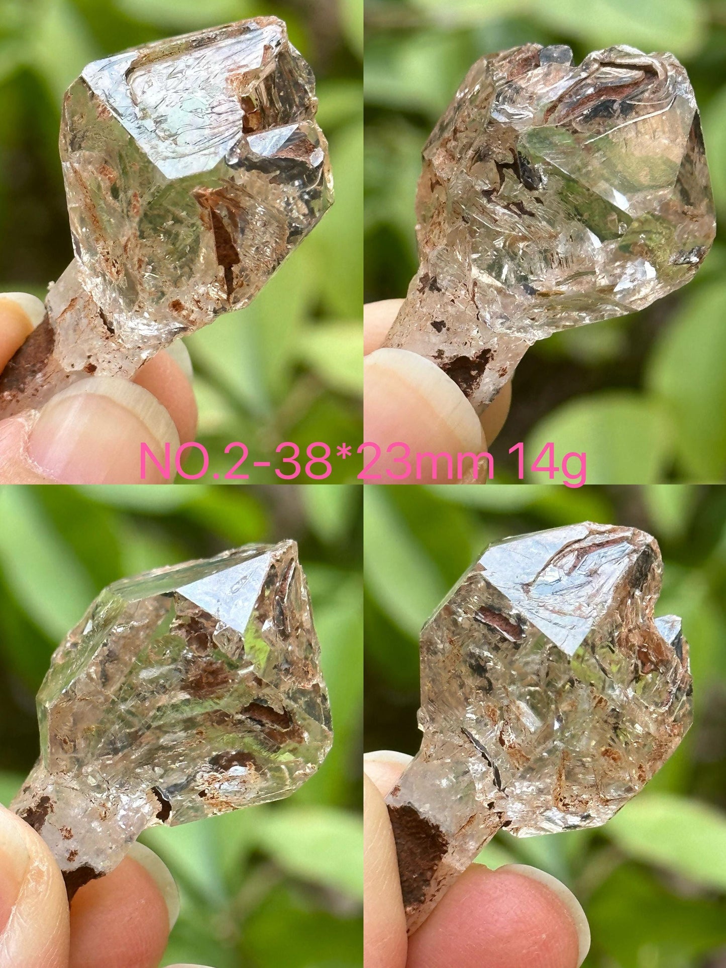 You Pick! Ancient-mined Skeletal Quartz Fenster Crystal/Red Mud Window Skeleton Crystal/Energy Crystal/Palm-size Quartz/Crystal Healing