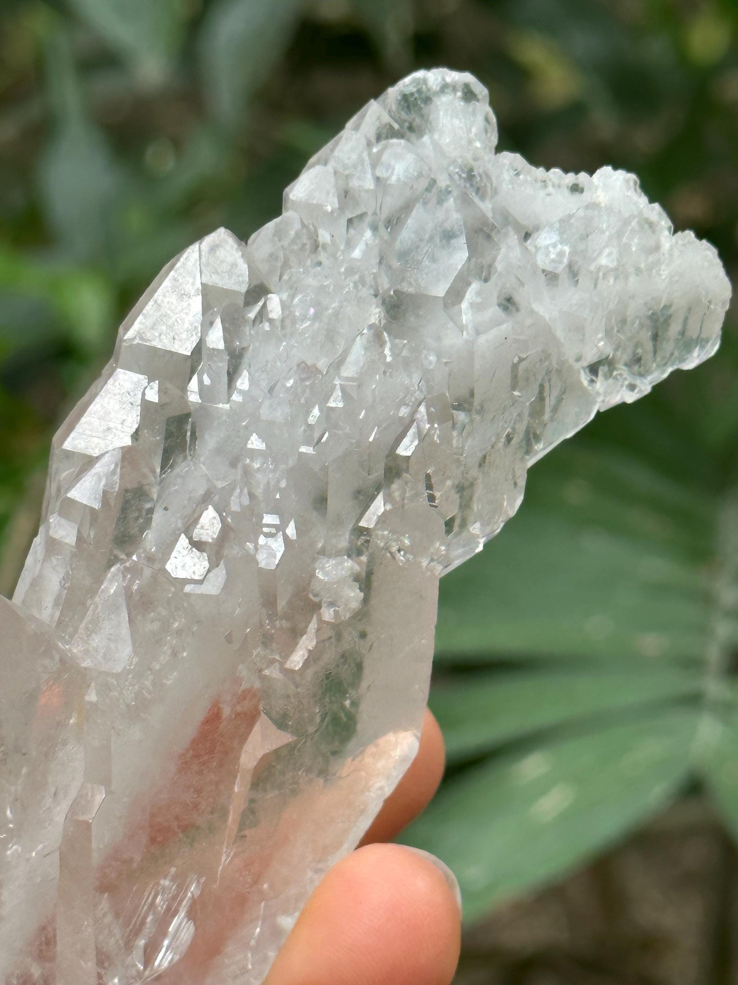 Rare Natural Faden Quartz Crystal from Columbia/Double Terminated Crystal Cluster/Crystal Healing/Meditation/Energy-174 g