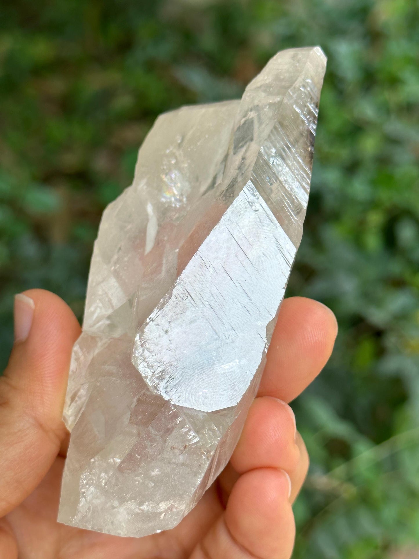 Natural Double Terminated Quartz Elestial Crystal/Himalayan Clear Quartz/Energy Crystals/Meditation/Reiki-156 g