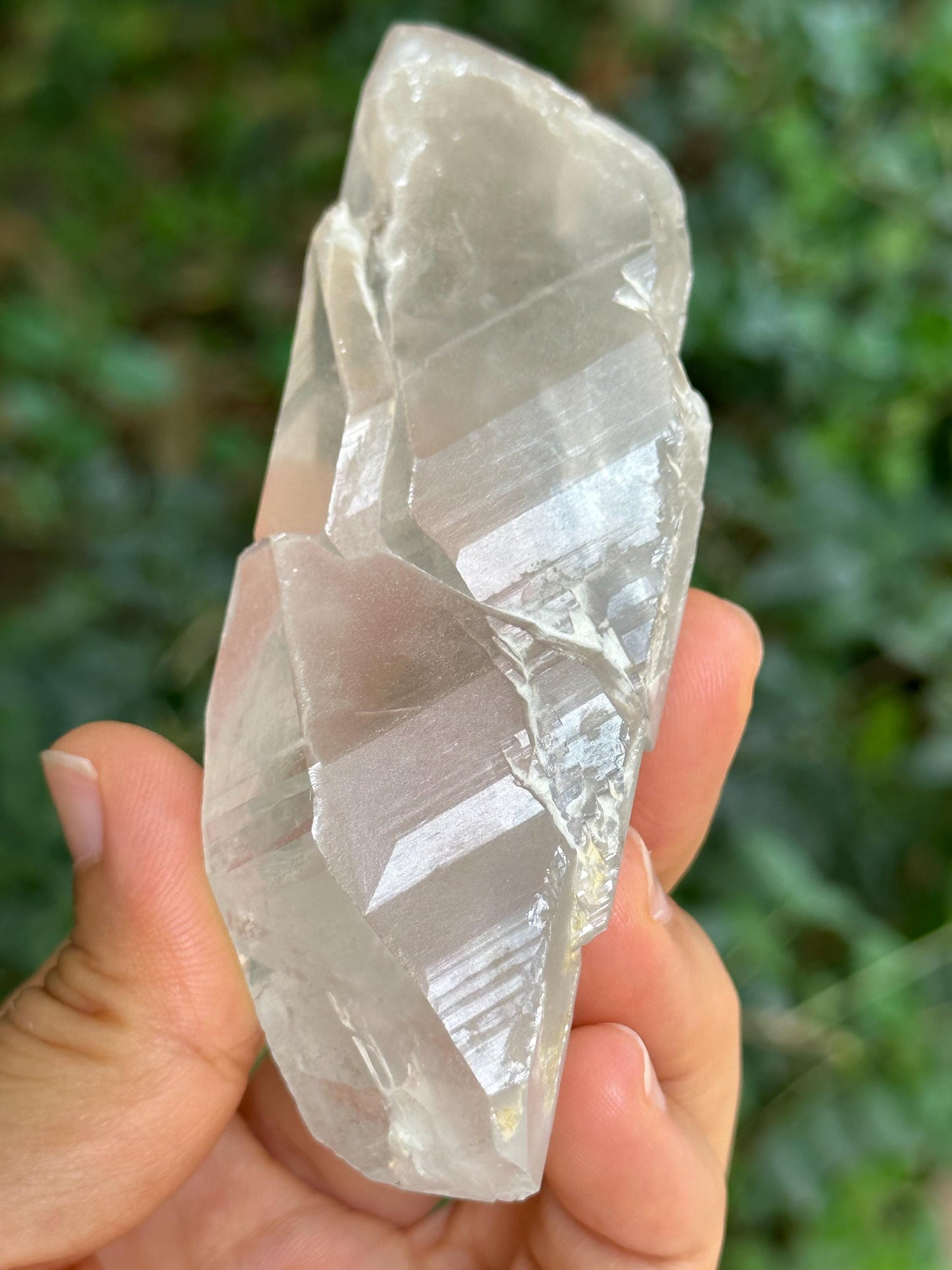 Natural Double Terminated Quartz Elestial Crystal/Himalayan Clear Quartz/Energy Crystals/Meditation/Reiki-156 g