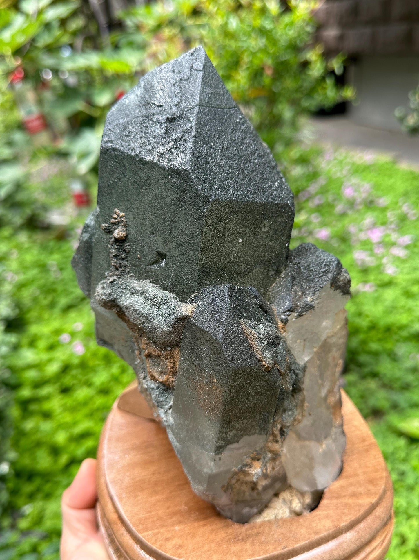 8.4lbs Huge Himalayan Green Phantom Quartz Tibet Crystal Cluster/Chlorite Quartz/Healing Crystal/Energy Quartz/Meditation/Specimen-3.8 kg