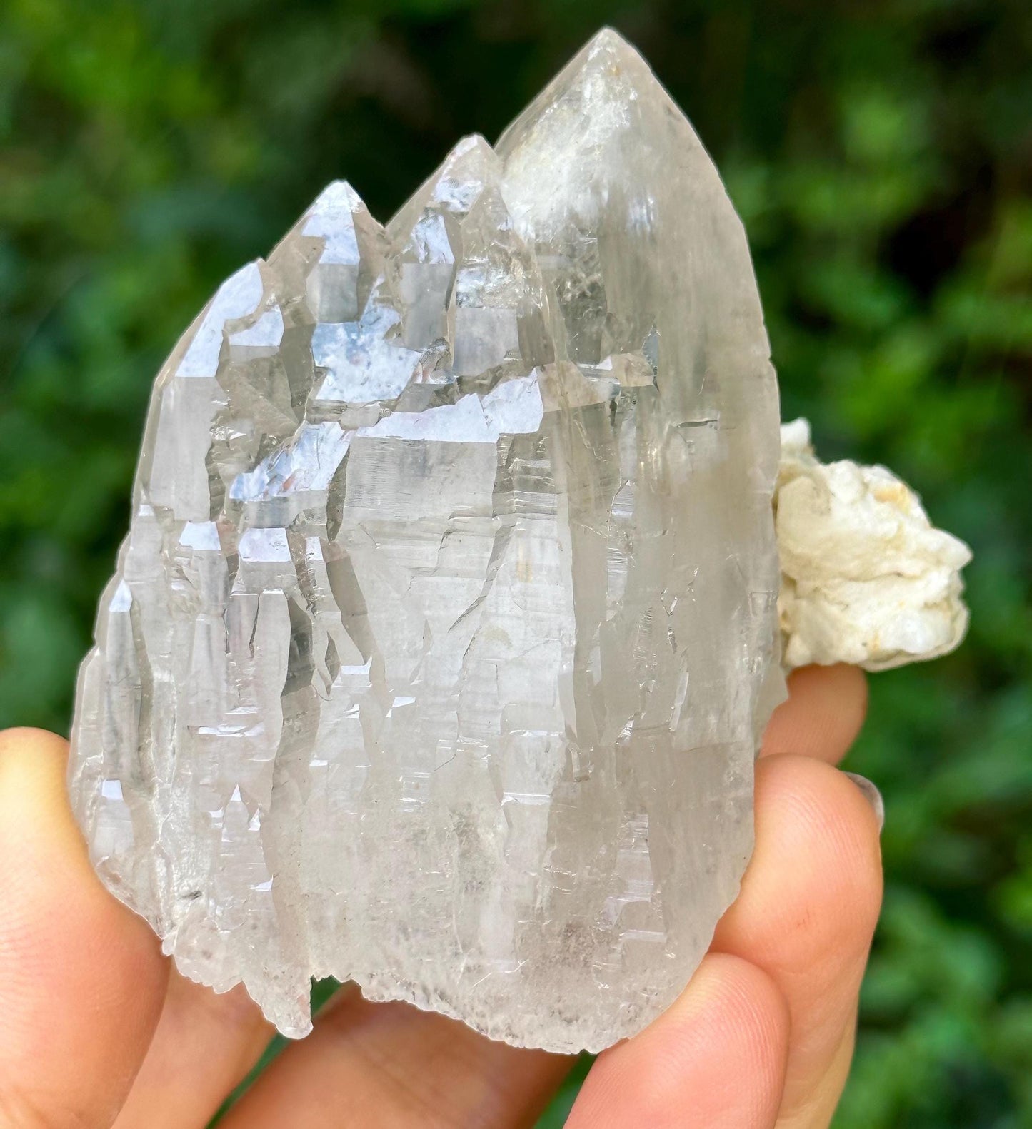 Clear Himalayan Castle Quartz Crystal/Clear Mosaic Laser Crystal Cluster/Energy/Reiki/Healing/Meditation/Crystal Collection -106 g