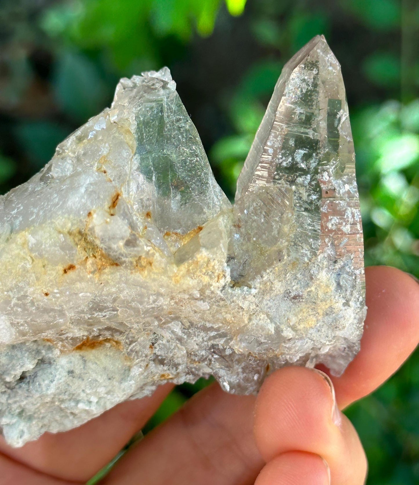 Clear Himalayan Mosaic Laser Crystal Cluster/Castle Quartz Crystal/Energy/Reiki/Healing/Meditation/Crystal Collection -95 g