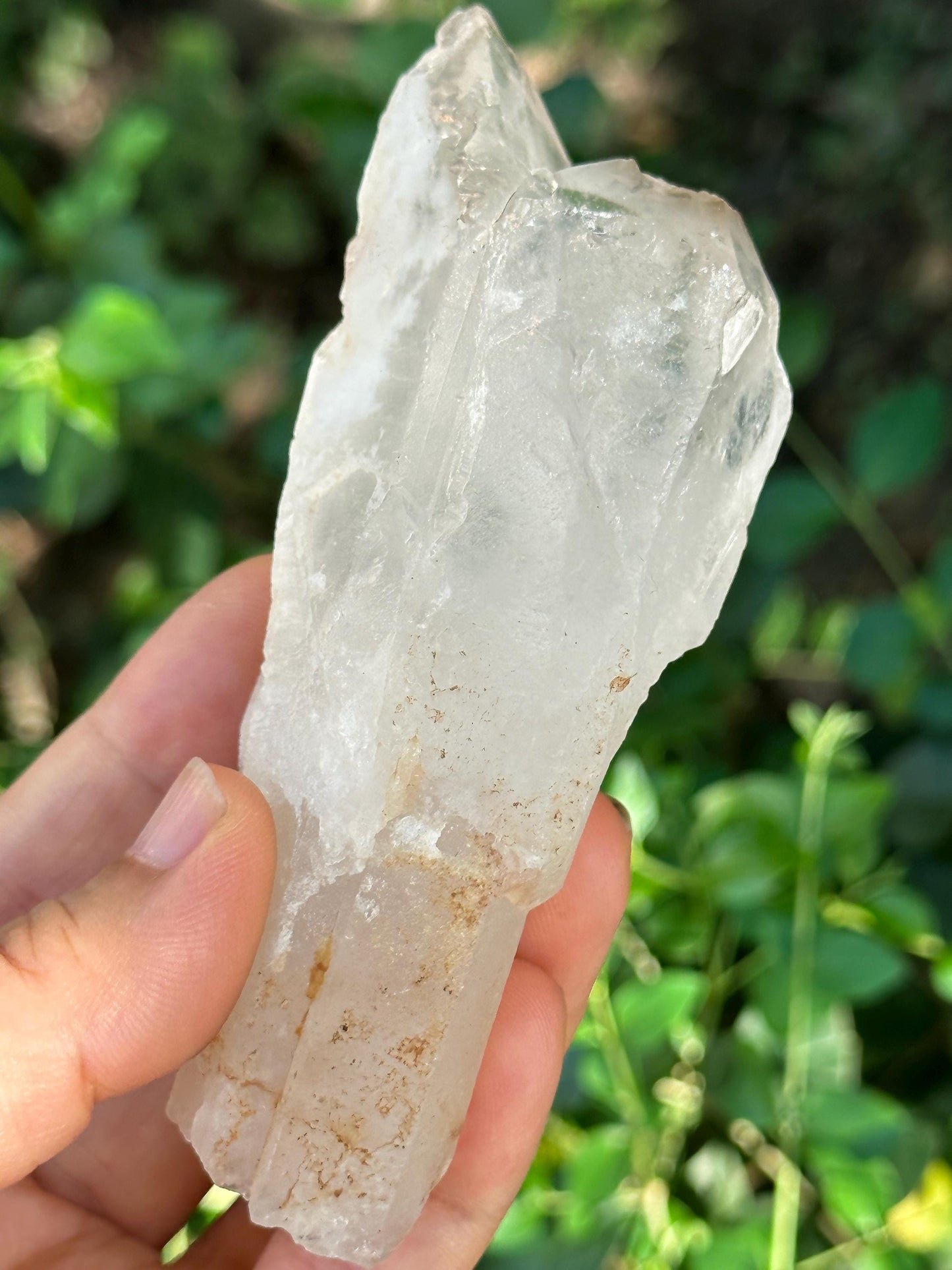 Rare Scepter Twins Clear Quartz Crystal/Energy Quartz/Meditation/Healing Crystal/Crystal Wand-141 g