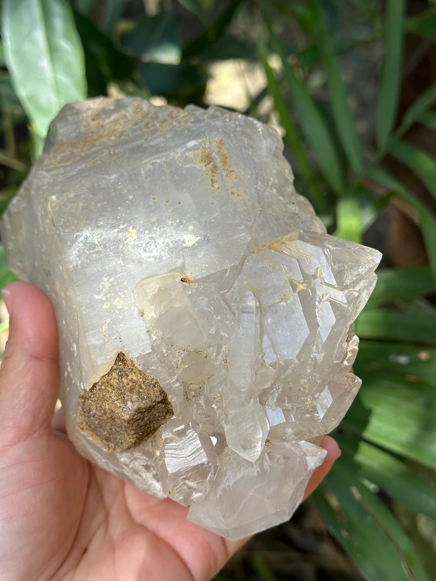 Large Himalayan Double Terminated Skeletal Quartz Single Crystal Point with Floating Crystals/Yungui Energy Crystal/Healing/Meditation-1642g