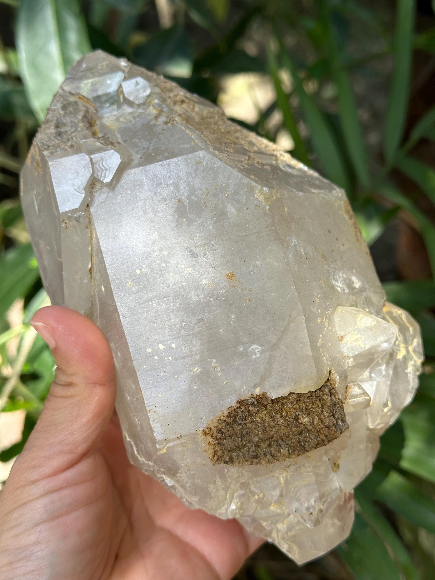 Large Himalayan Double Terminated Skeletal Quartz Single Crystal Point with Floating Crystals/Yungui Energy Crystal/Healing/Meditation-1642g