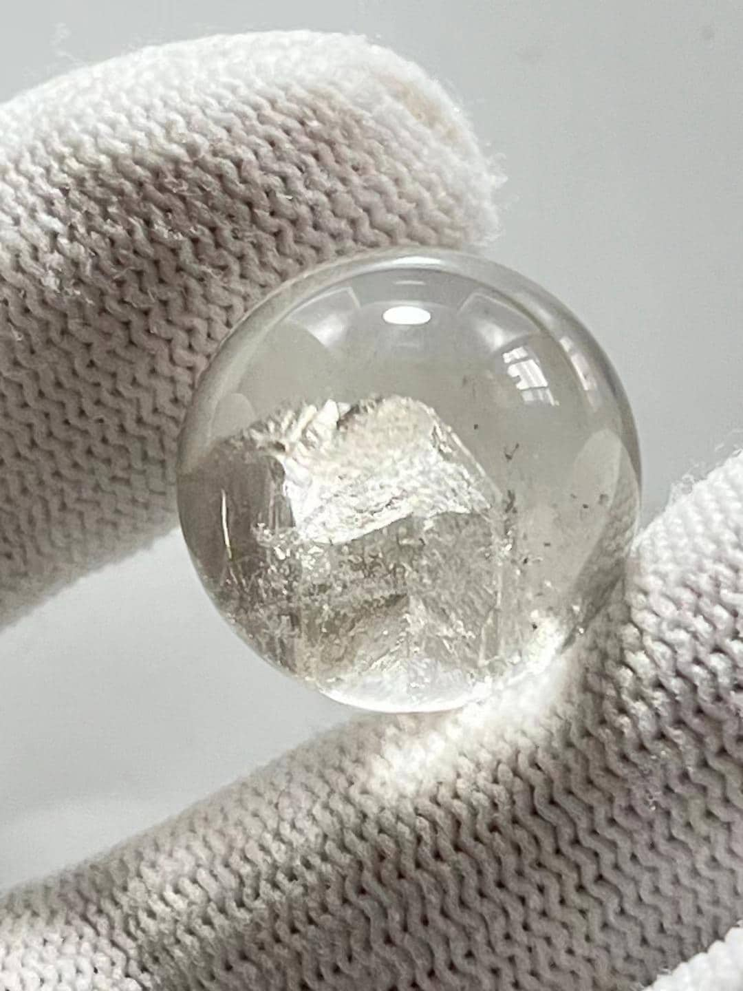 Inner Child Crystal Quartz Sphere,Quartz Tower Include in Natural Clear Crystal Ball,Healing Crystal ,Crystal Bead Pendant,Necklace Making