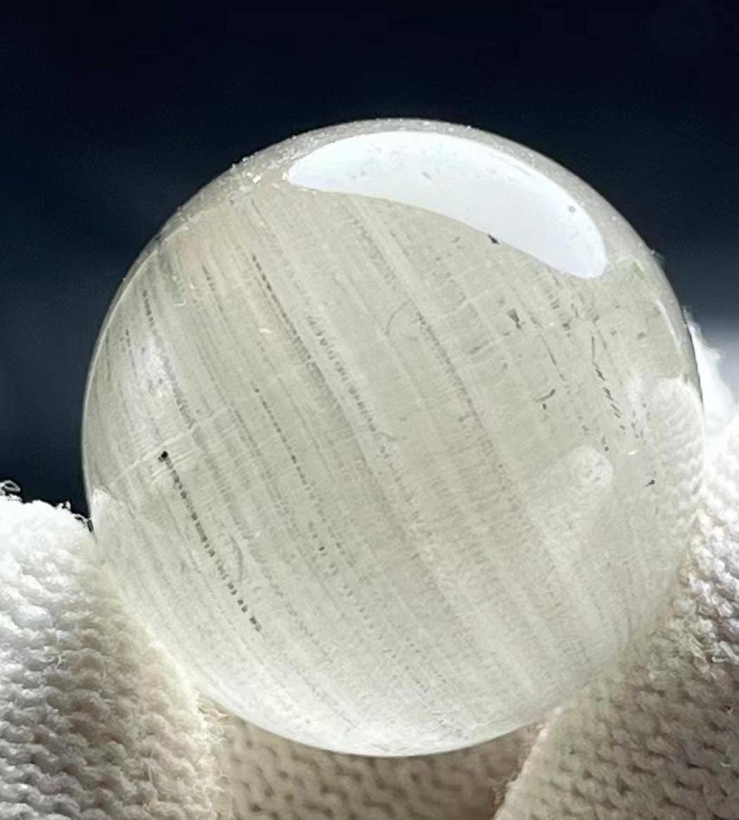 Small Natural Clear Crystal  Ball with Inclusion,Gray Thousand Layers Phantom Crystal,Necklace Making,Healing Crystal,Crystal Bead Pendant