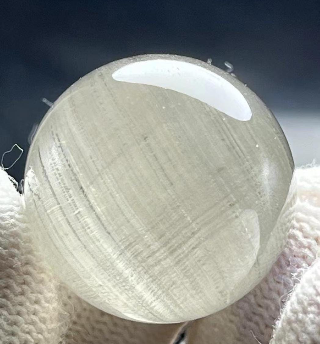 Small Natural Clear Crystal  Ball with Inclusion,Gray Thousand Layers Phantom Crystal,Necklace Making,Healing Crystal,Crystal Bead Pendant