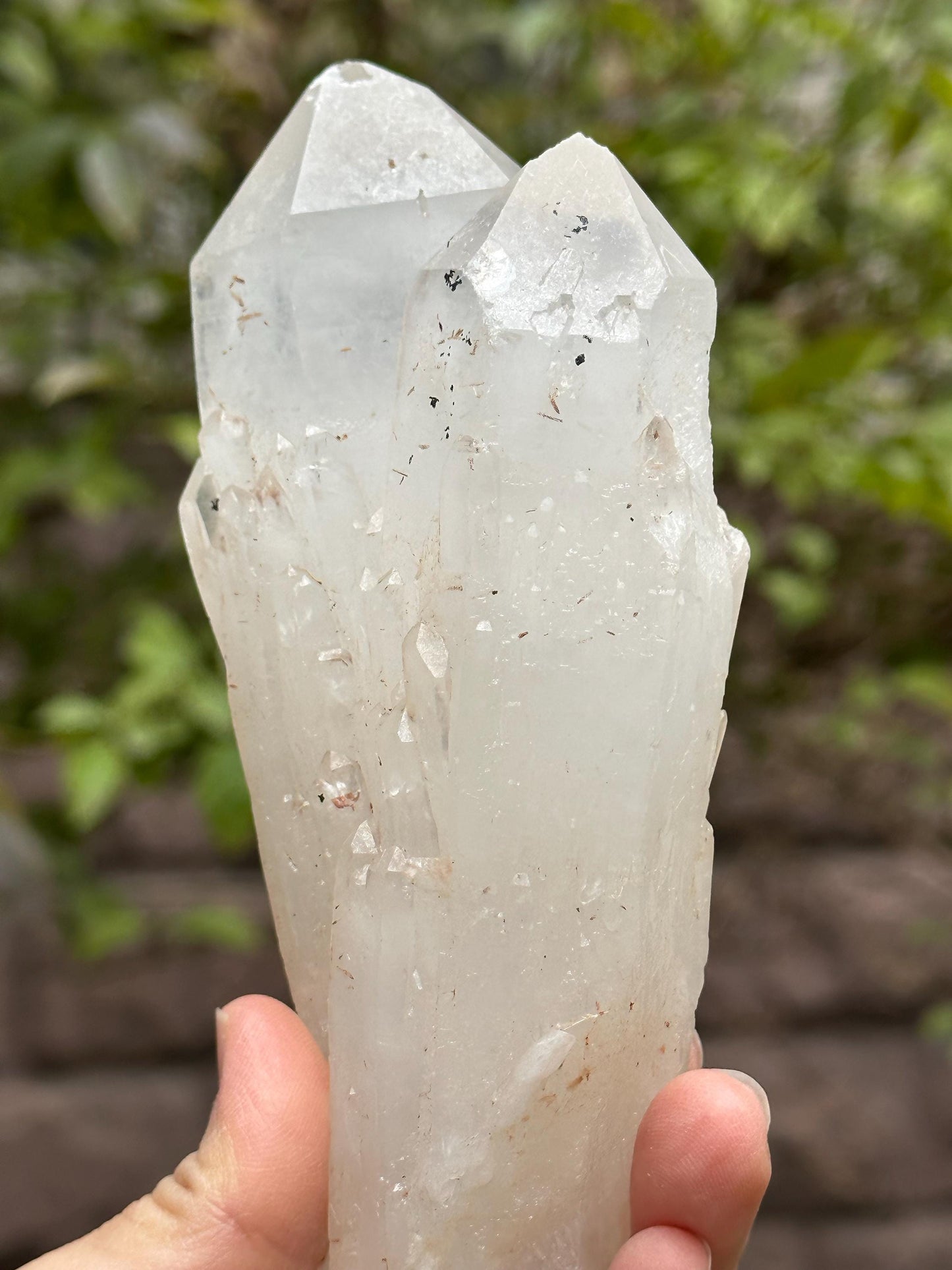 Rare Tantric Twins Quartz Castle Milk-core Crystal Point/Soulmate Crystal/Energy Crystal/Reiki/Healing Crystal/Meditation-620 g