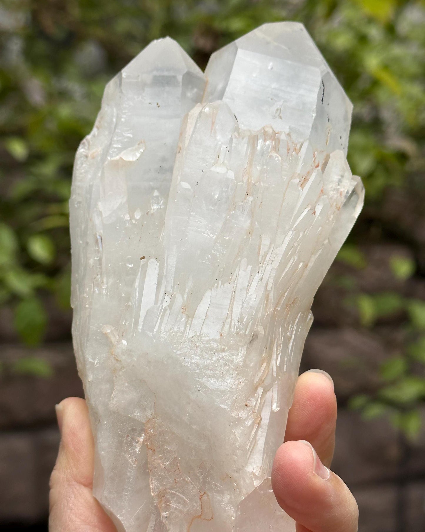 Rare Tantric Twins Quartz Castle Milk-core Crystal Point/Soulmate Crystal/Energy Crystal/Reiki/Healing Crystal/Meditation-620 g