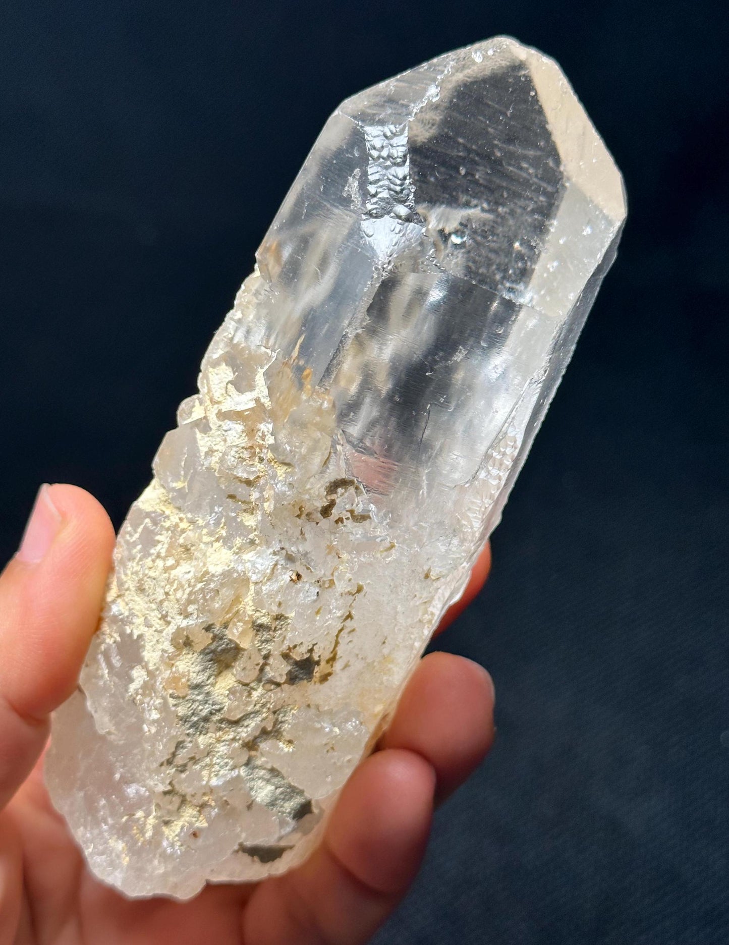 Rare Clear Nirvana Quartz Crystal/Self-healed Crystal/Erosioned Energy Crystal/Etched Healing Crystal/Meditation/Healing/Reiki/Zen-301 g