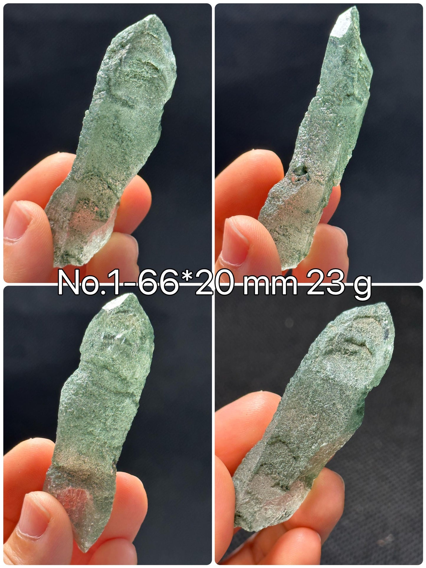 You Pick!Himalayan Green Phantom Chlorite Quartz Crystal Point for Jewelry Making,Natural Energy Crystal Beads-undrilled,Mediation,Zen,Reiki