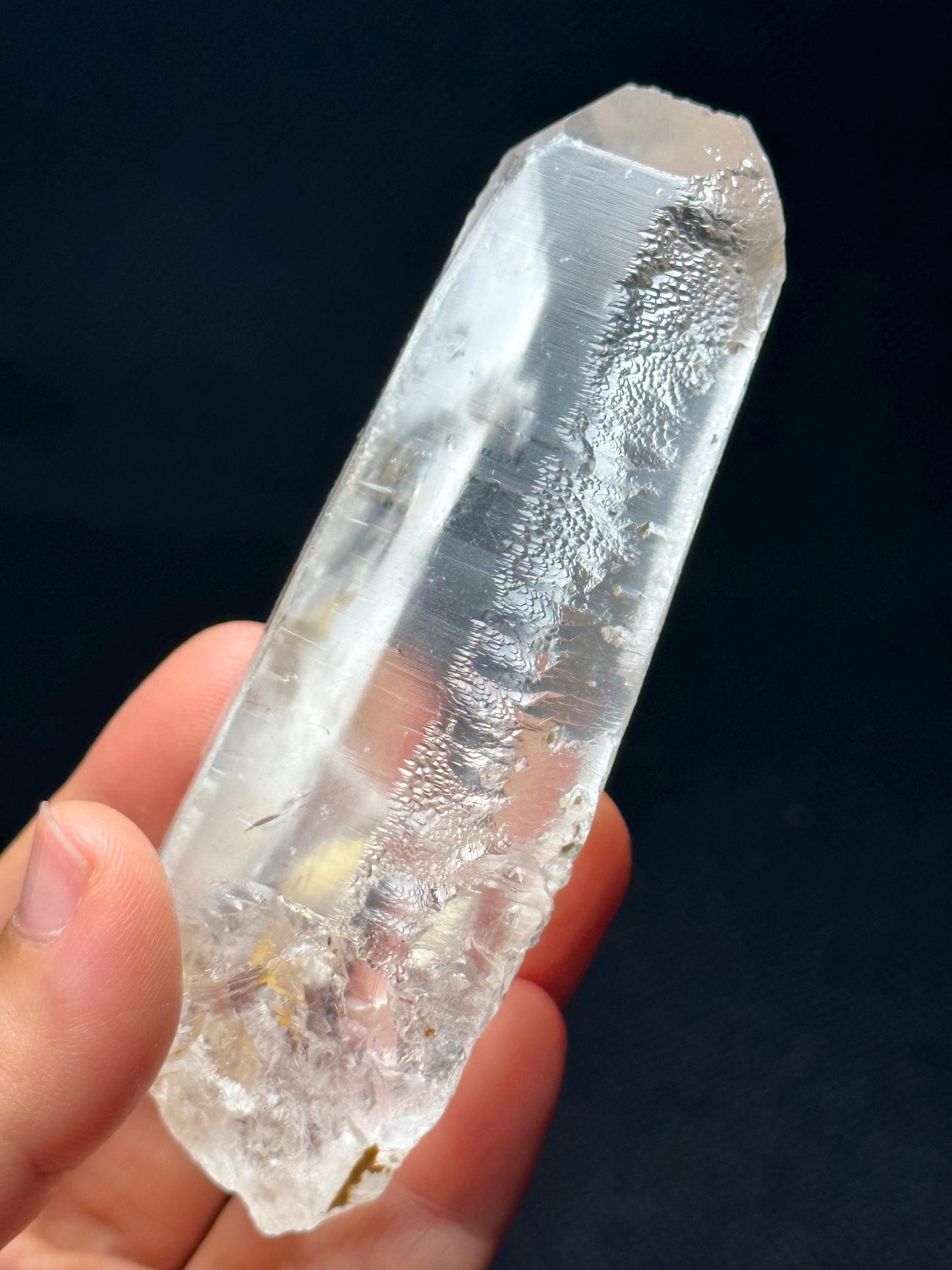 Rare Clear Nirvana Quartz Crystal/Self-healed Crystal/Erosioned Energy Crystal/Etched Key Healing Crystal/Meditation/Healing/Reiki/Zen-144 g