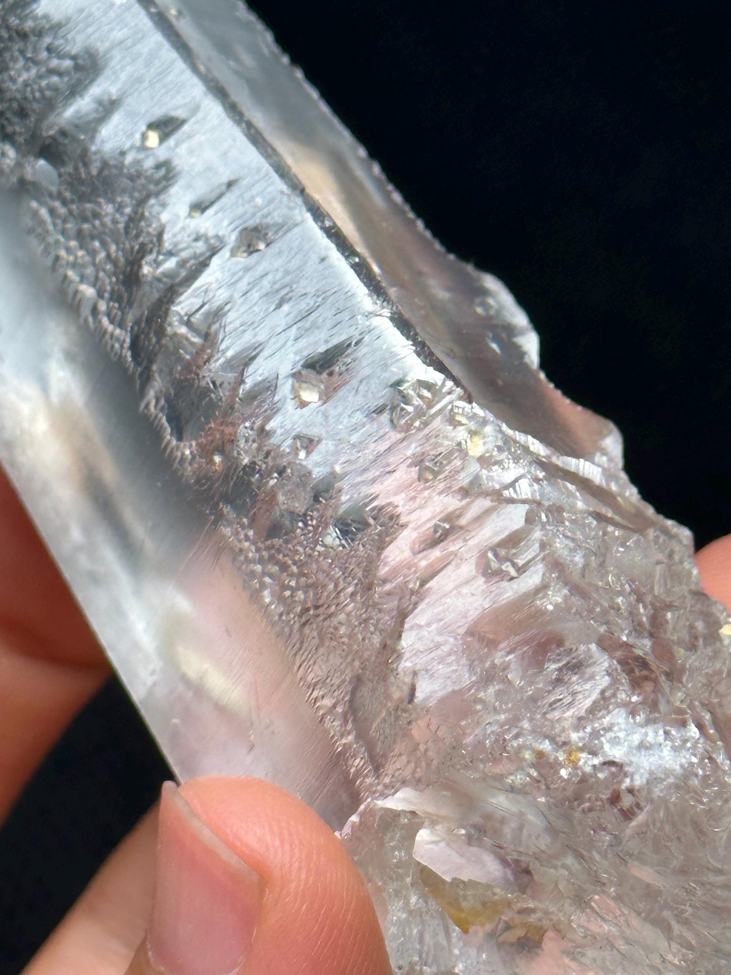 Rare Clear Nirvana Quartz Crystal/Self-healed Crystal/Erosioned Energy Crystal/Etched Key Healing Crystal/Meditation/Healing/Reiki/Zen-144 g