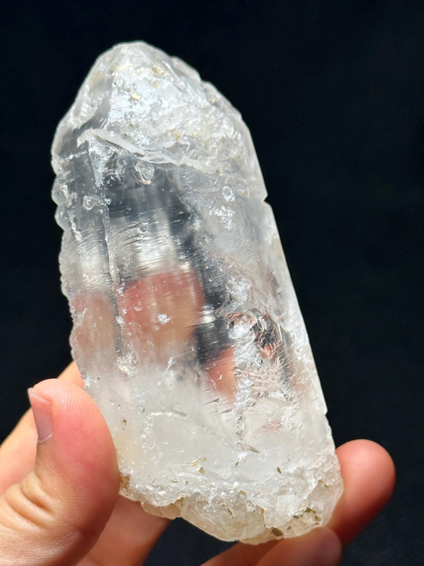 Nirvana Quartz Crystal/Self-healed Crystal/Erosioned Energy Crystal/Etched Key Healing Crystal/Meditation/Healing/Reiki/Zen-258 g