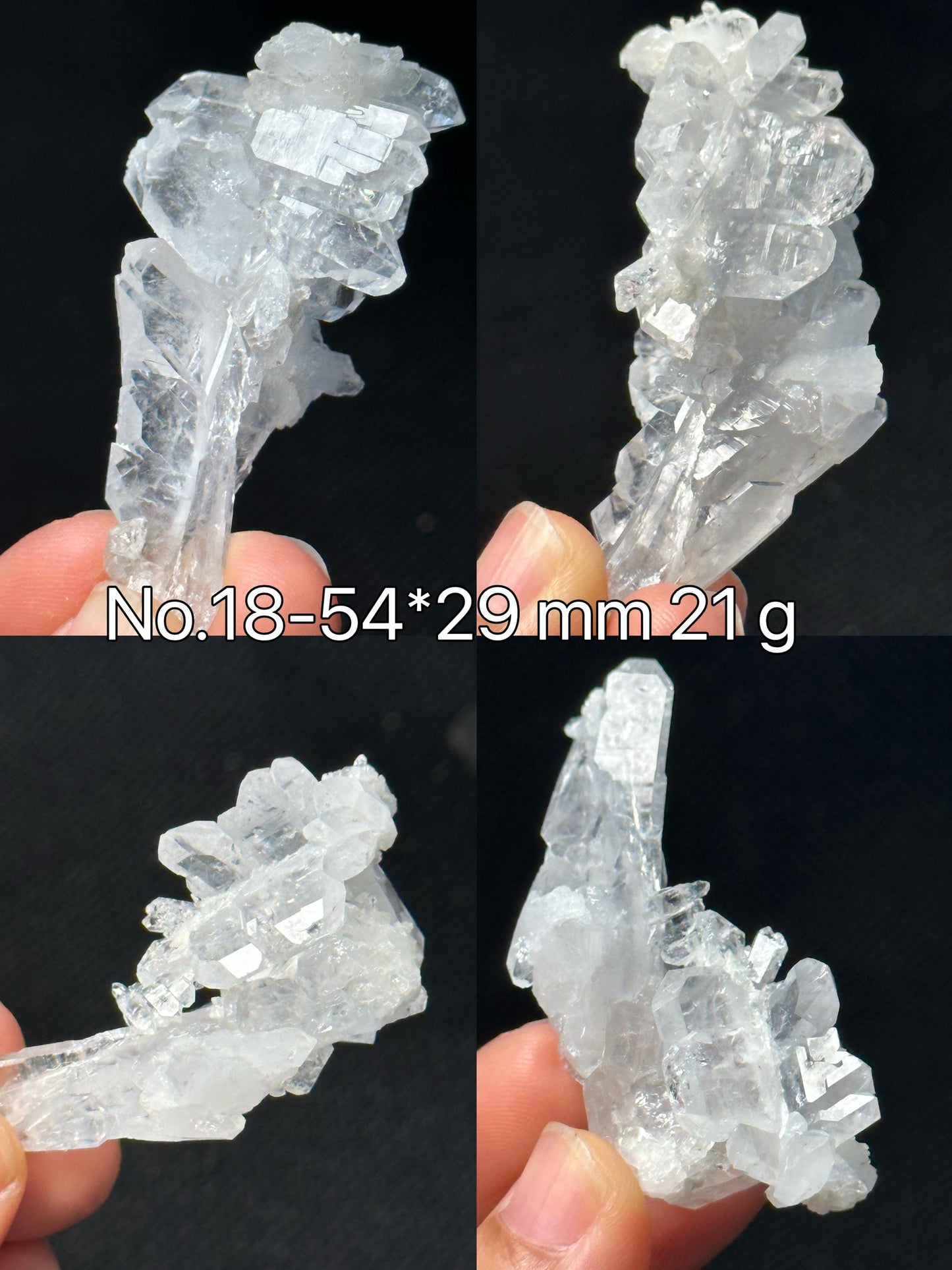 You Pick! Clear Himalayan Faden Quartz Crystal Cluster for Jewelry Making,Natural Energy Crystal Beads-undrilled,Mediation,Zen,Reiki