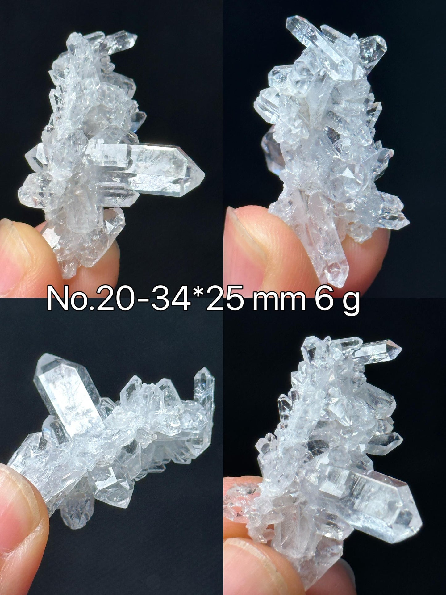 You Pick! Clear Himalayan Faden Quartz Crystal Cluster for Jewelry Making,Natural Energy Crystal Beads-undrilled,Mediation,Zen,Reiki