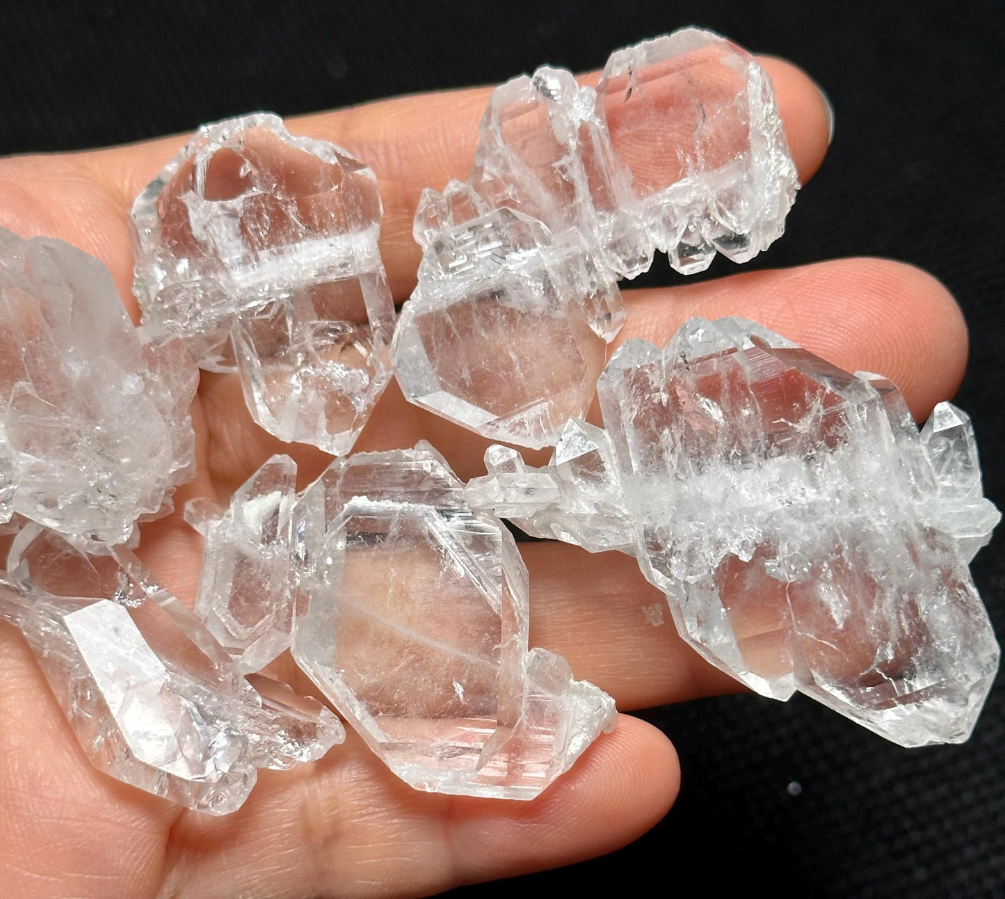 You Pick! Faden Quartz Clear Himalayan Crystal Cluster for Jewelry Making,Natural Energy Crystal Beads-undrilled,Mediation,Zen,Reiki