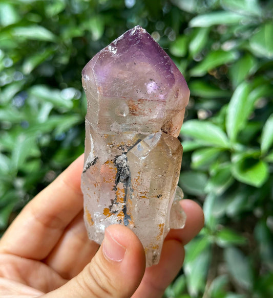 Clear Scepter Amethyst Quartz Crystal/Energy Quartz/Meditation/Healing Crystal/Crystal Wand-175 g